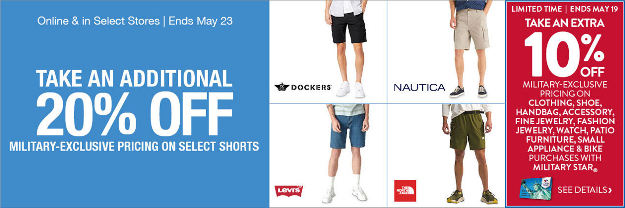 Military-Exclusive Pricing On Select Shorts