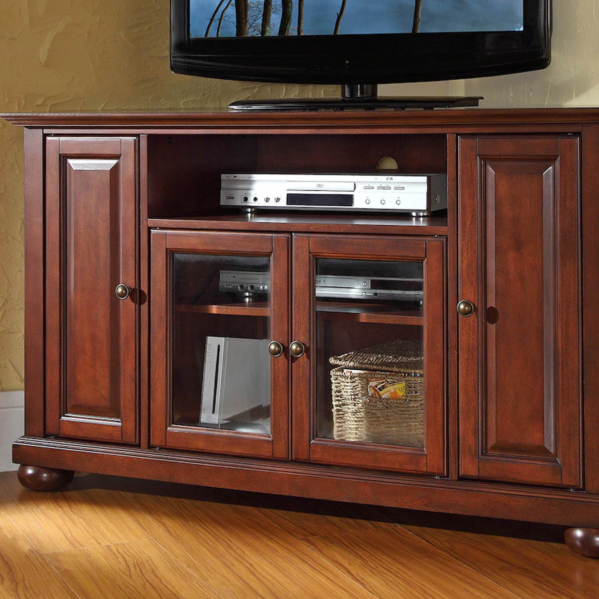 Crosley Furniture Alexandria Corner TV Stand - Thumbnail 5