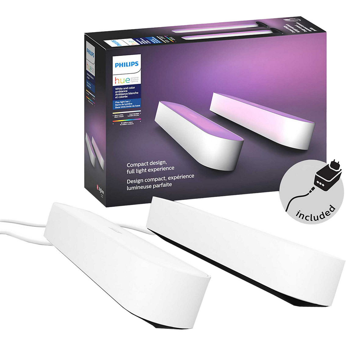 Philips Hue Light bar 4本+アダプター2個セット Amazon.co.jp: フィリップスヒュー(Philips Hue) Play ライト