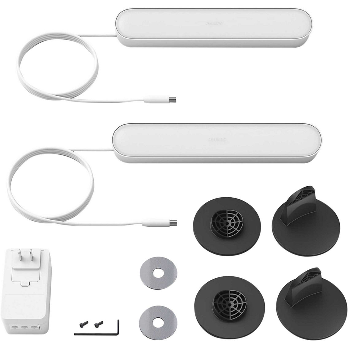 Philips Hue Light bar 3本セット Philips Hue Smart Play Light Bar Base Kit, White - White