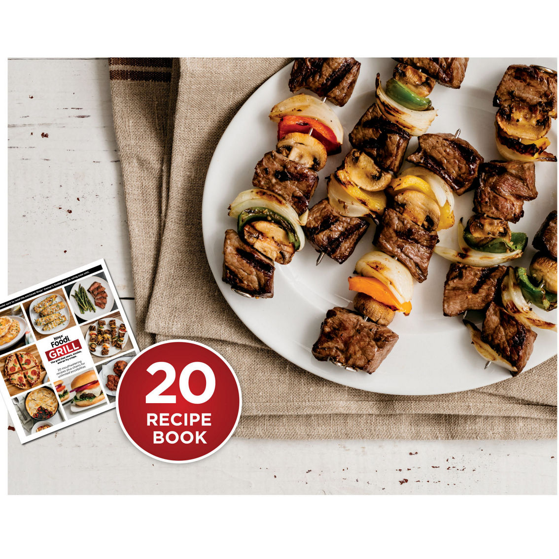 土曜限定価格Ninja Foodi Grill グリルAG300 エアフライヤー Restored Ninja AG300 Foodi 4-in-1 Indoor Grill with 4-Qt Air Fryer