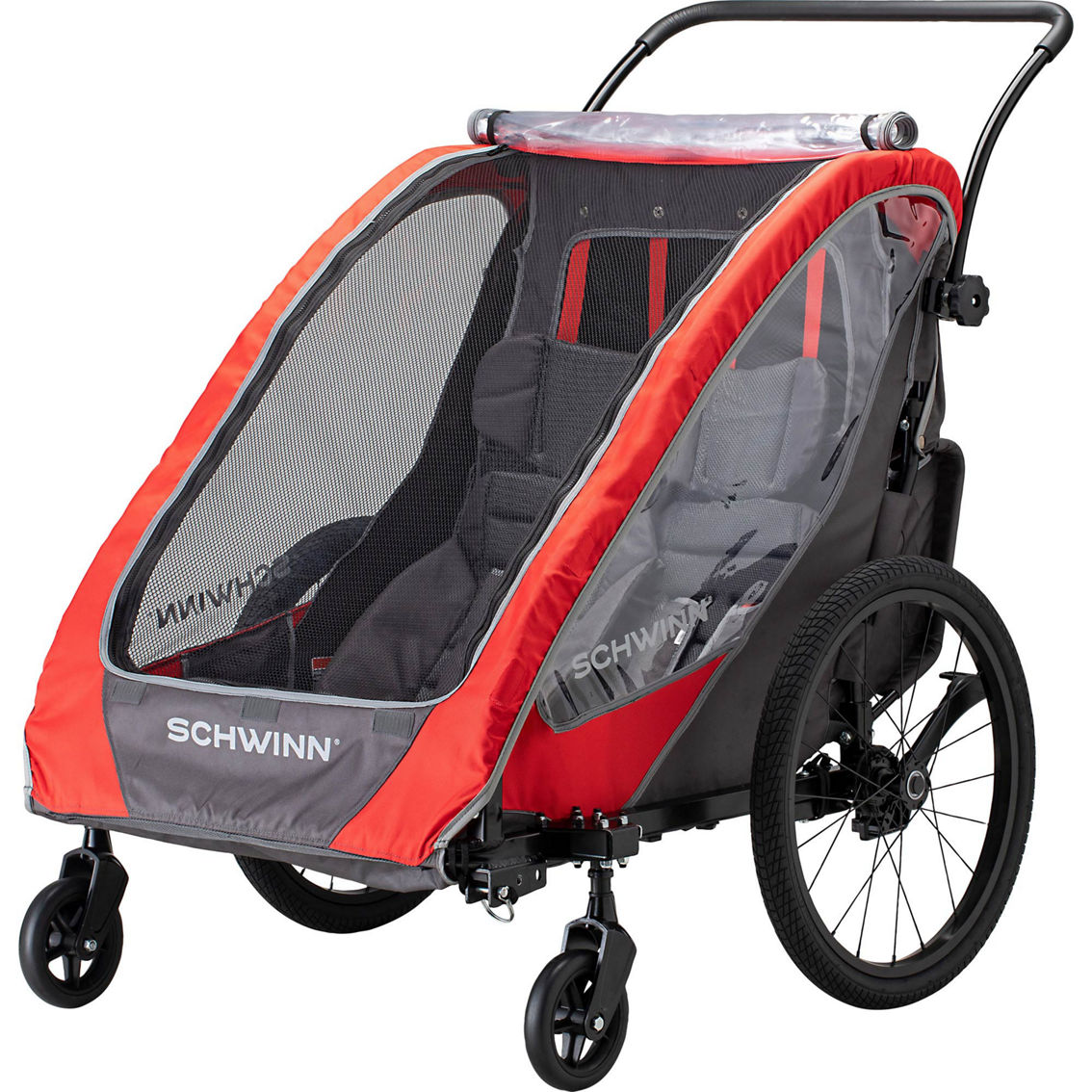 schwinn gemini double bicycle trailer green/gray Watch Shuttle Foldable Bike Trailer, 2 passenger on Amazon Live The Shuttle trailer easily attaches to most bikes with the included universal trailer coupler InStep Sync Singleton Bike Trailer