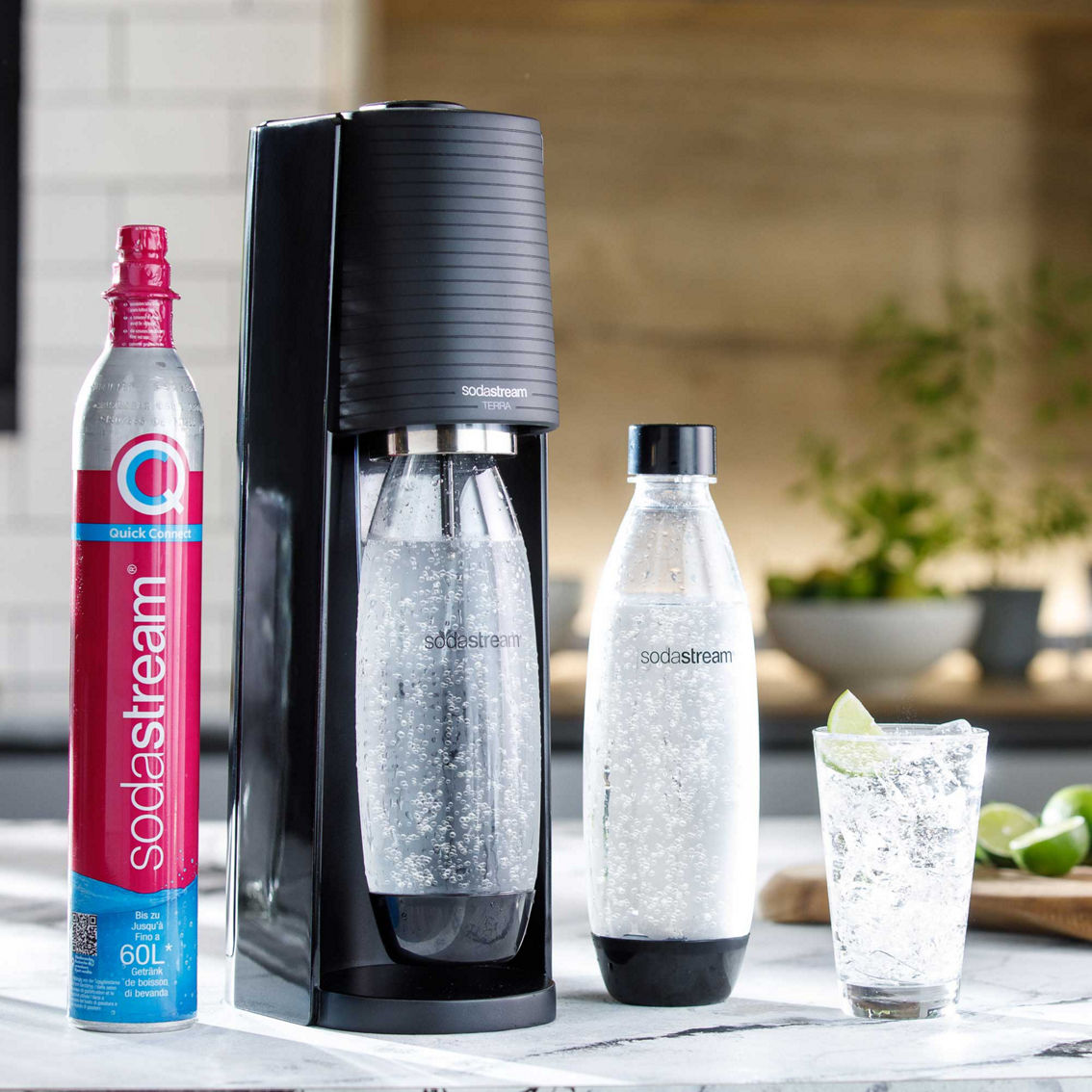 sodastream - (新品)SodaStream 炭酸水メーカー Terra SSM1101 SodaStream Terra Sparkling Water Maker + (Quick Connect cqc