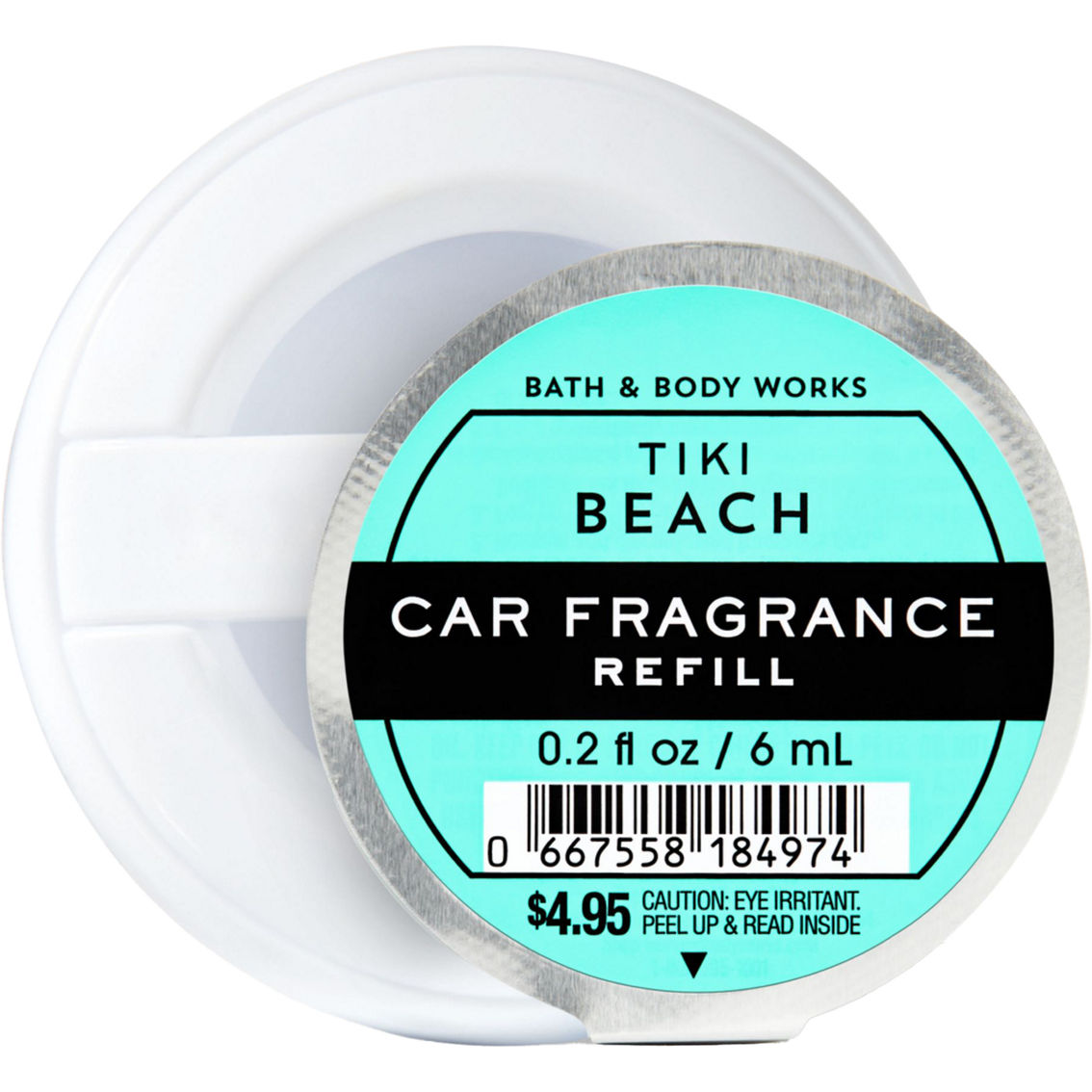 Pack Of 4 NEW Bath & Body Works Scentportable Car Fragrance Refills - TIKI BEACH (Smells Like Paradise!)