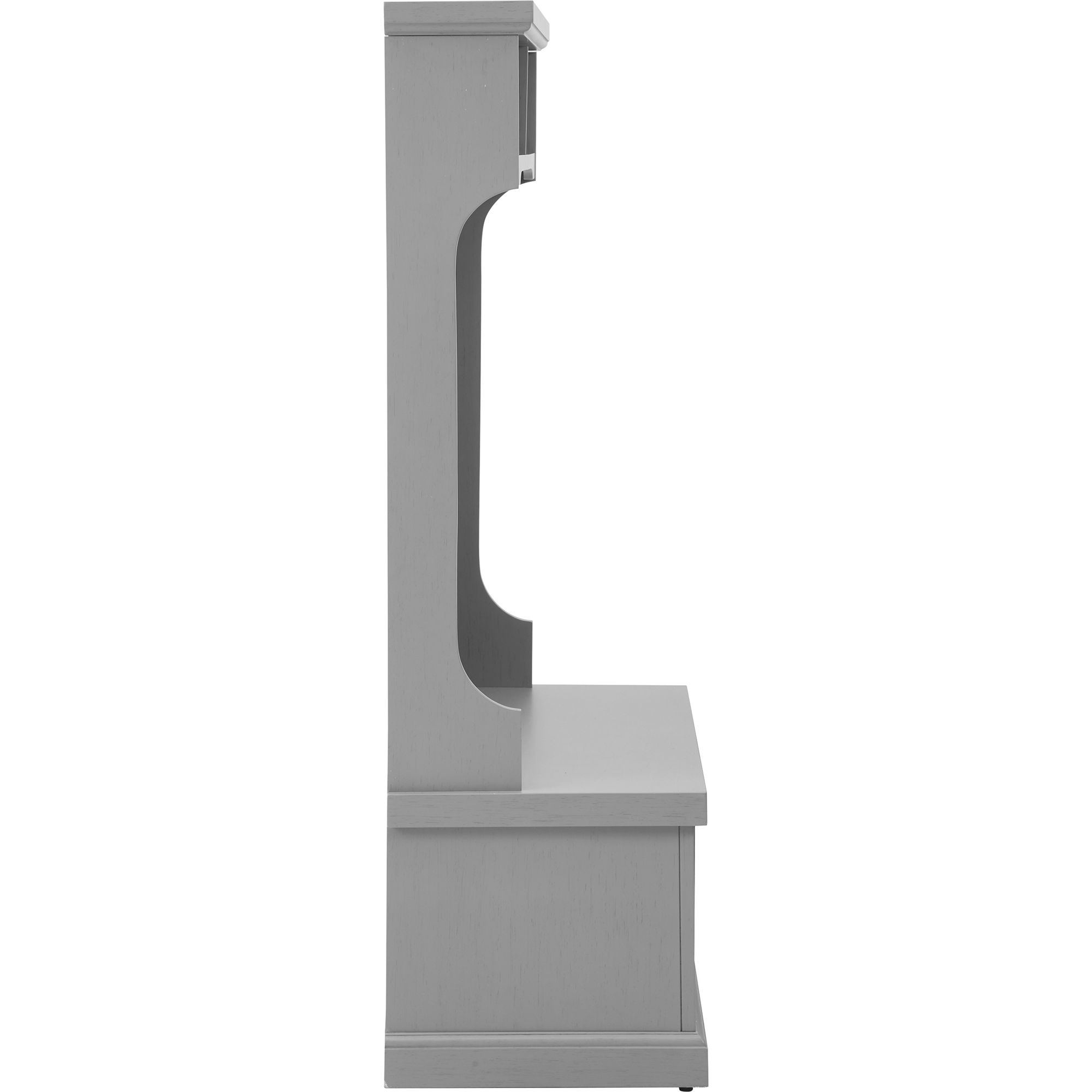 Crosley Furniture Seaside Hall Tree with Shoe Rack Bench and Coat Hooks for Hanging Storage, Distressed Navy - Thumbnail 2