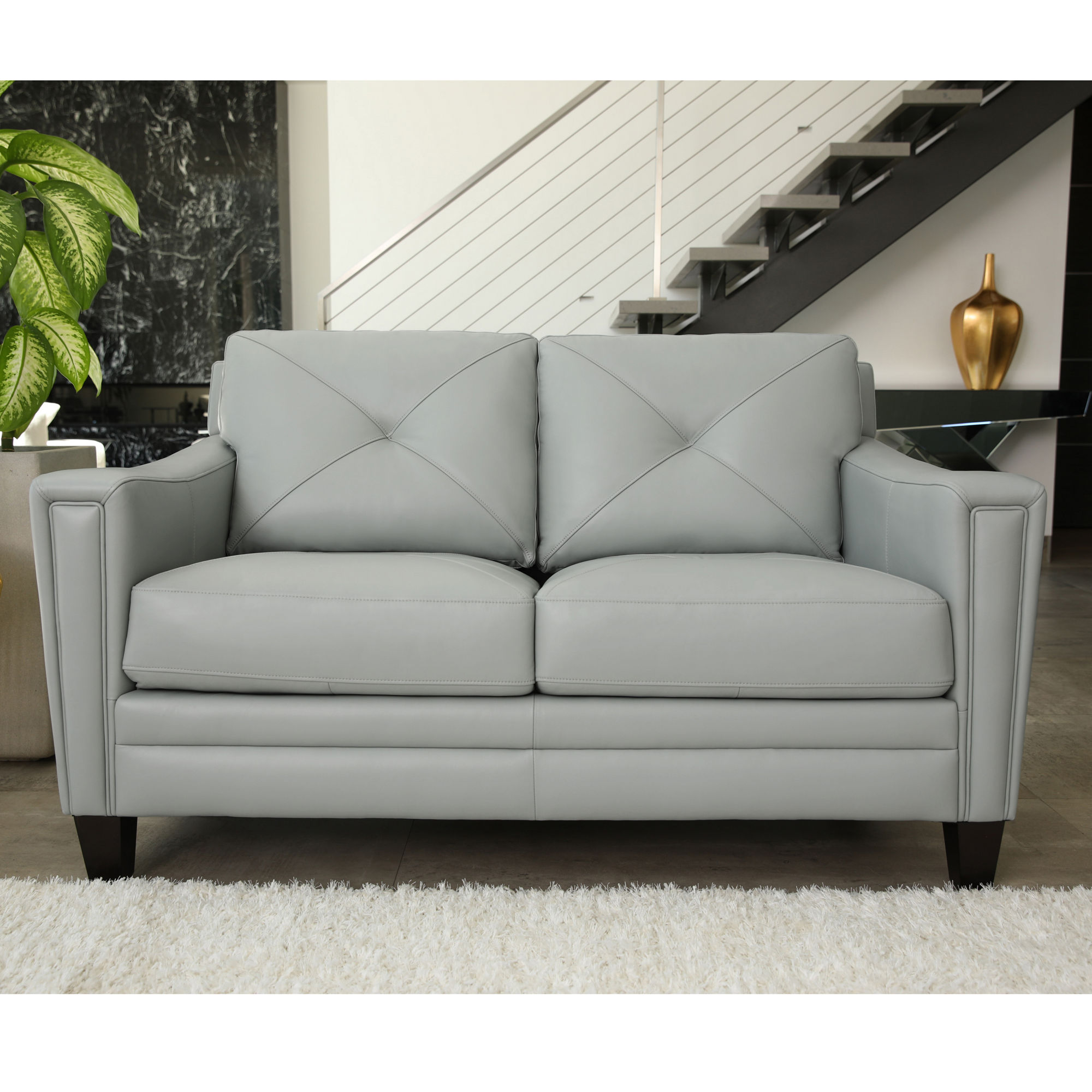 Atmore Leather Loveseat - Thumbnail 2