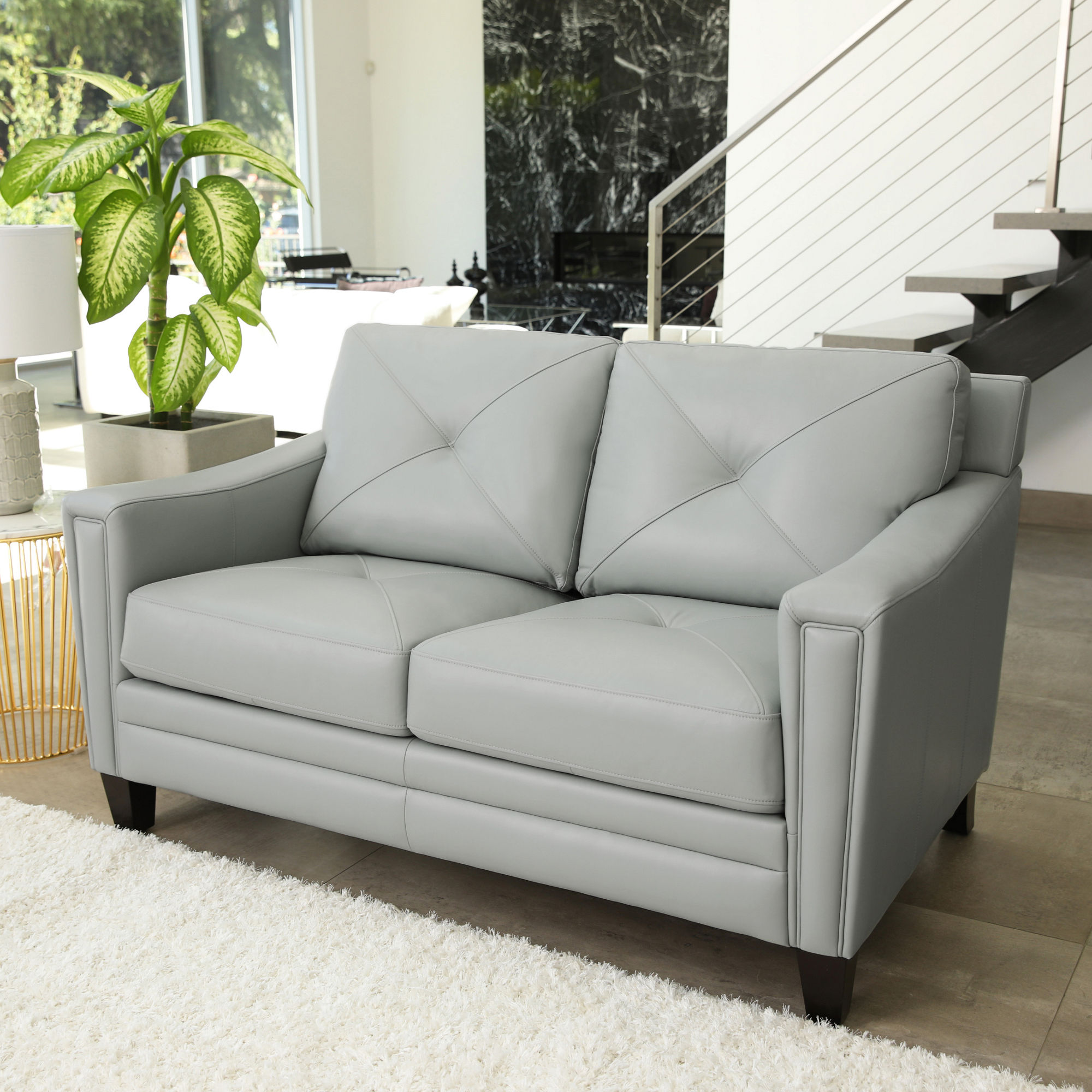 Atmore Leather Loveseat