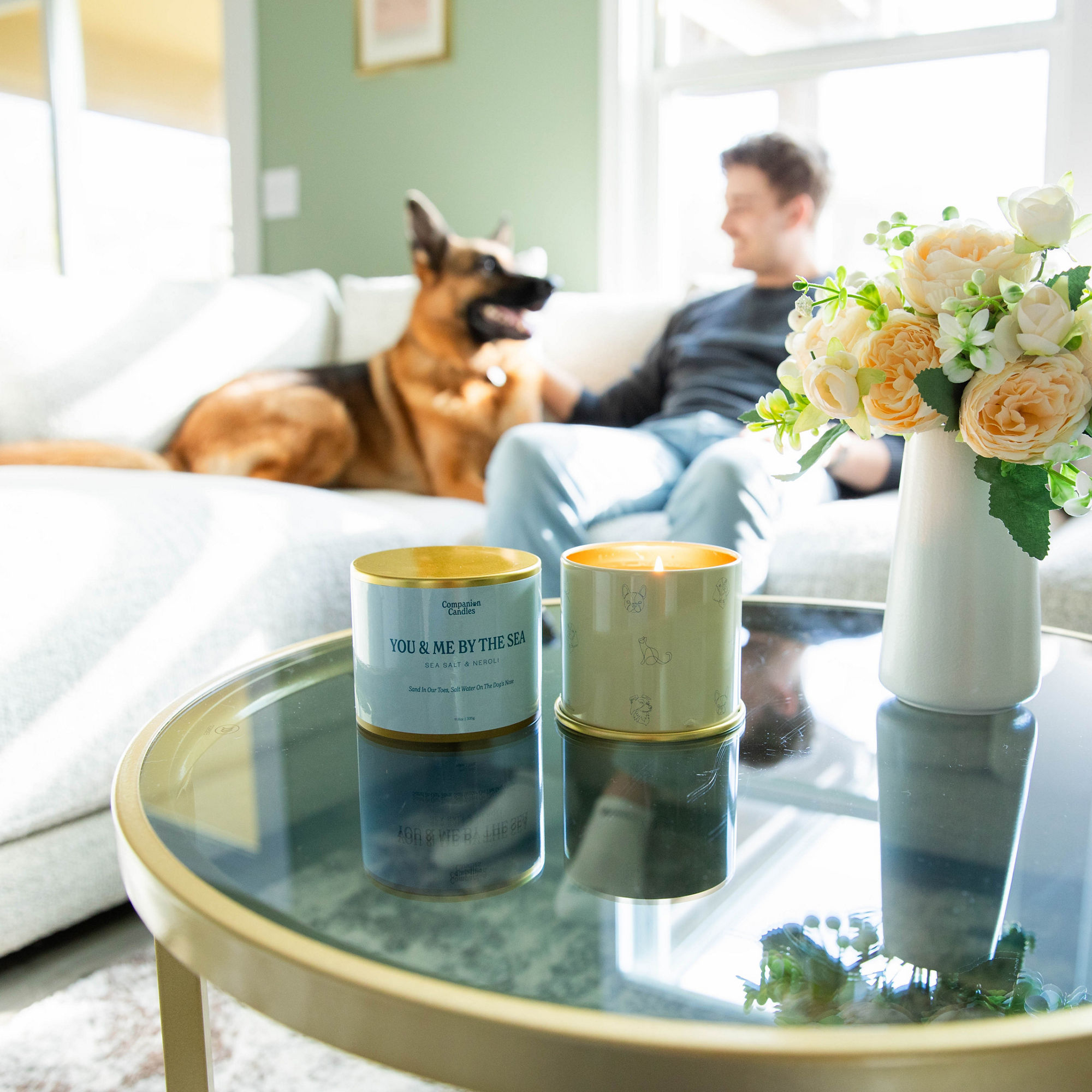 Companion Candles "You & Me by the Sea" Sea Salt & Neroli 12 oz - Thumbnail 5