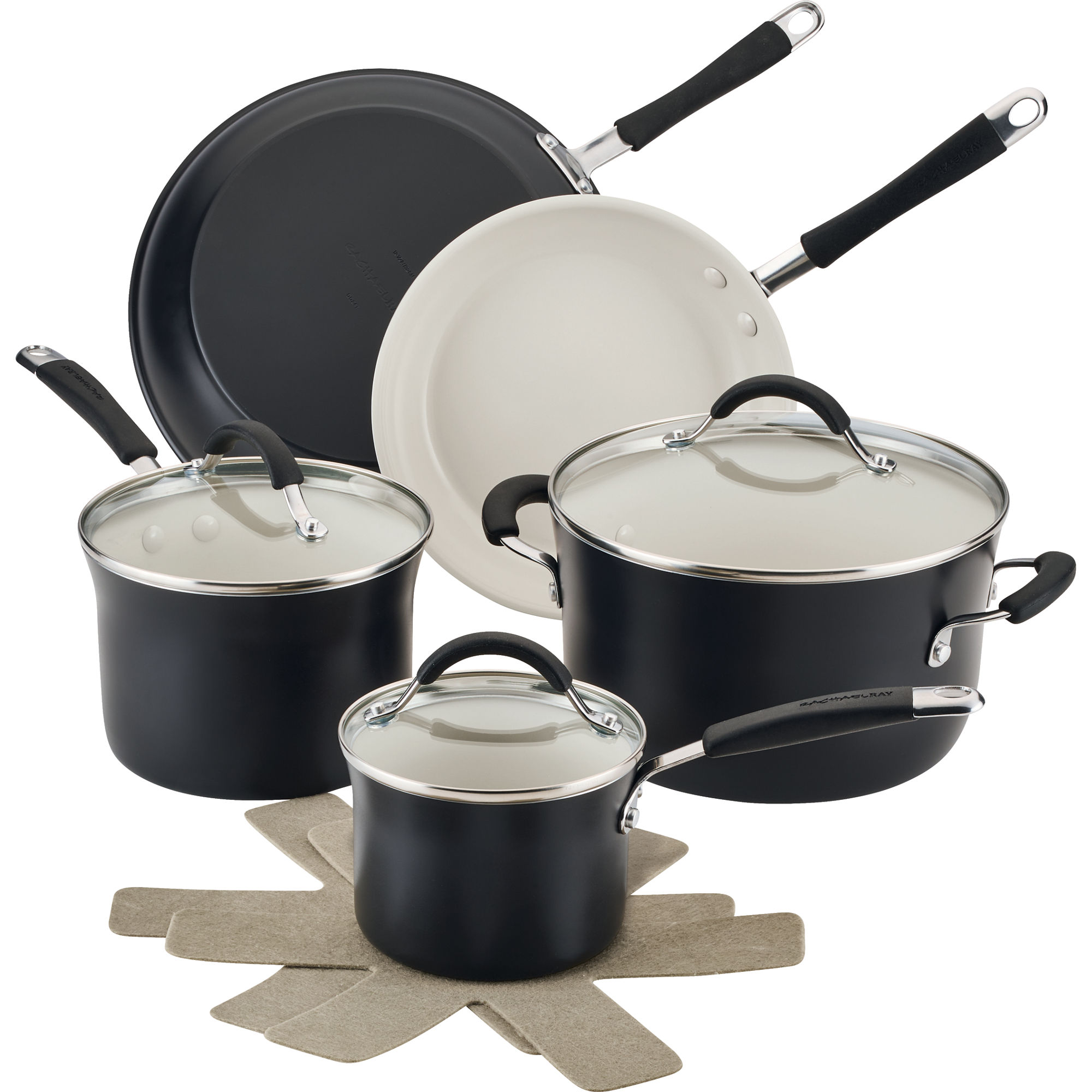 Rachael Ray Cucina Nonstick Cookware Pots and Pans Set