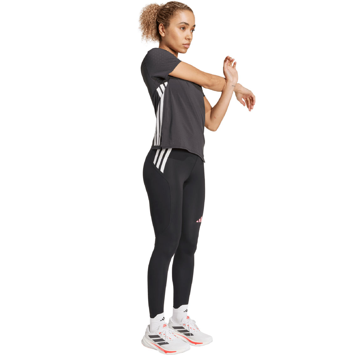 ウォーキング・ランニングウェア adidas Optime Heritage Full Length black 4407063_ZQC3_alt2:2000-full-