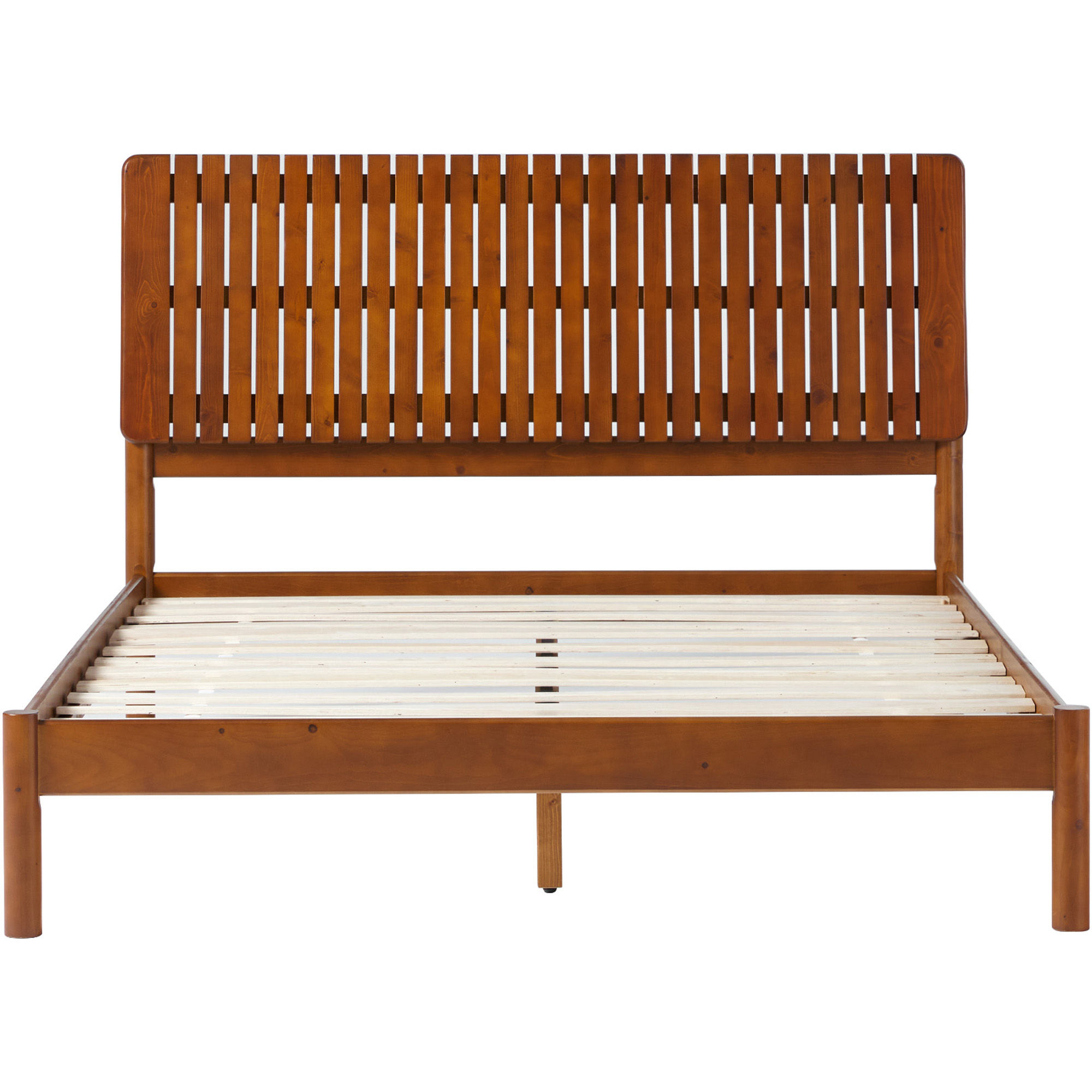 Walker Edison Slatted Headboard Bed - Thumbnail 5