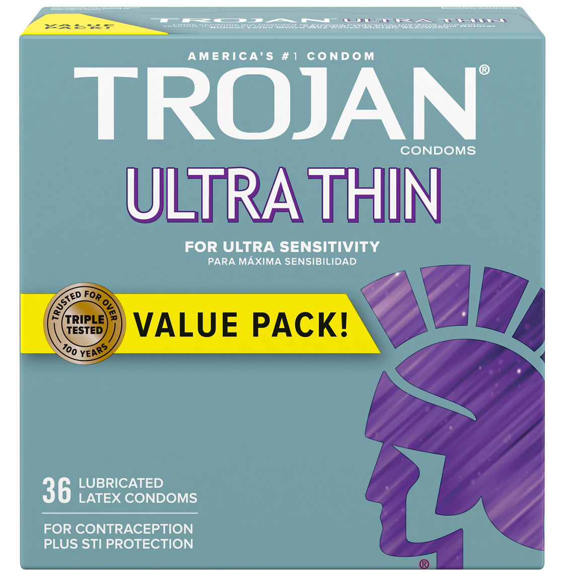 trojan ultra ribbed lubricated condoms Trojan Ribbed Lubricated (Gold) #94050 – SessionsUSA main image 1