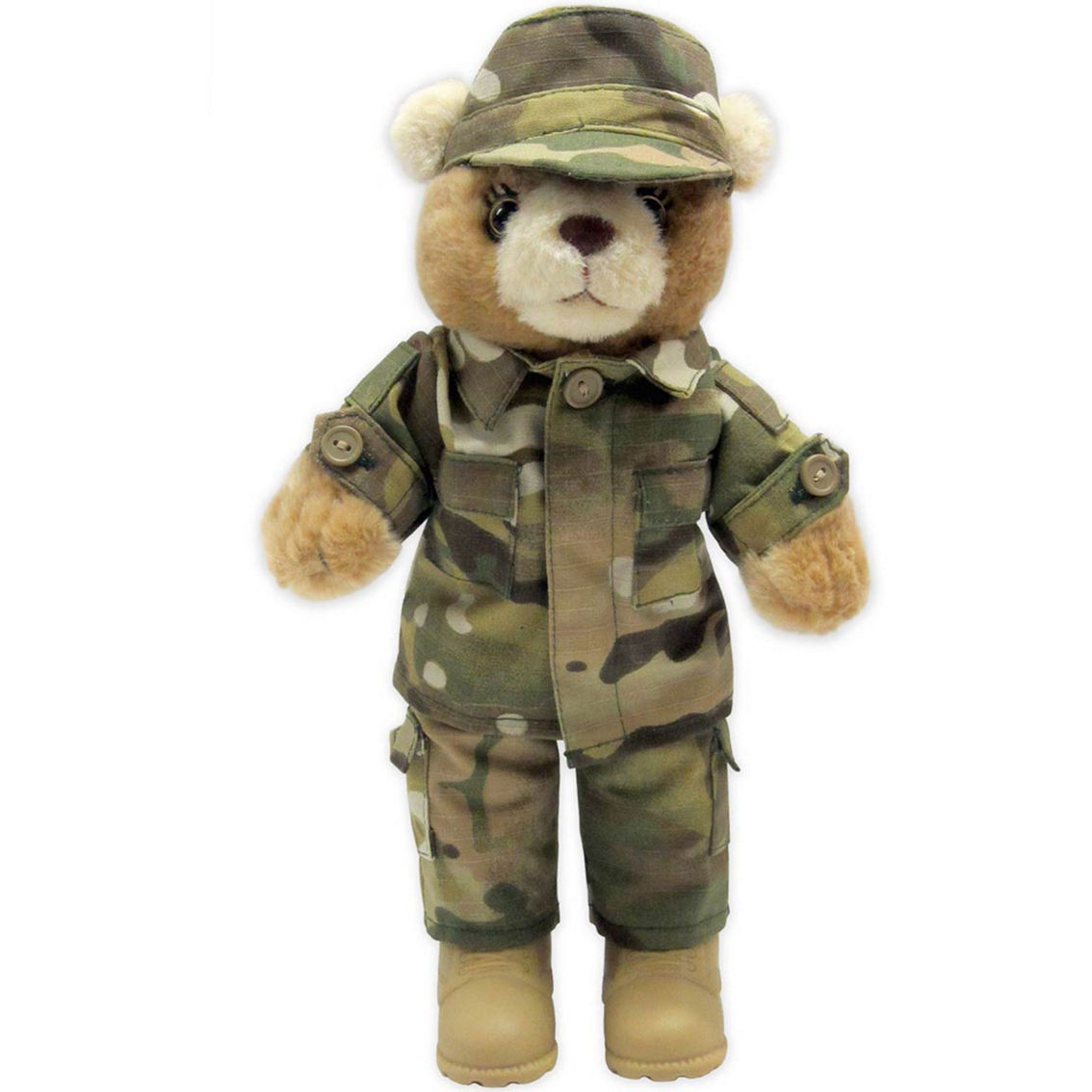 Bear Forces of America　テディベア迷彩服　ピンバッチ付き Shop Army & Air Force Exchange Service