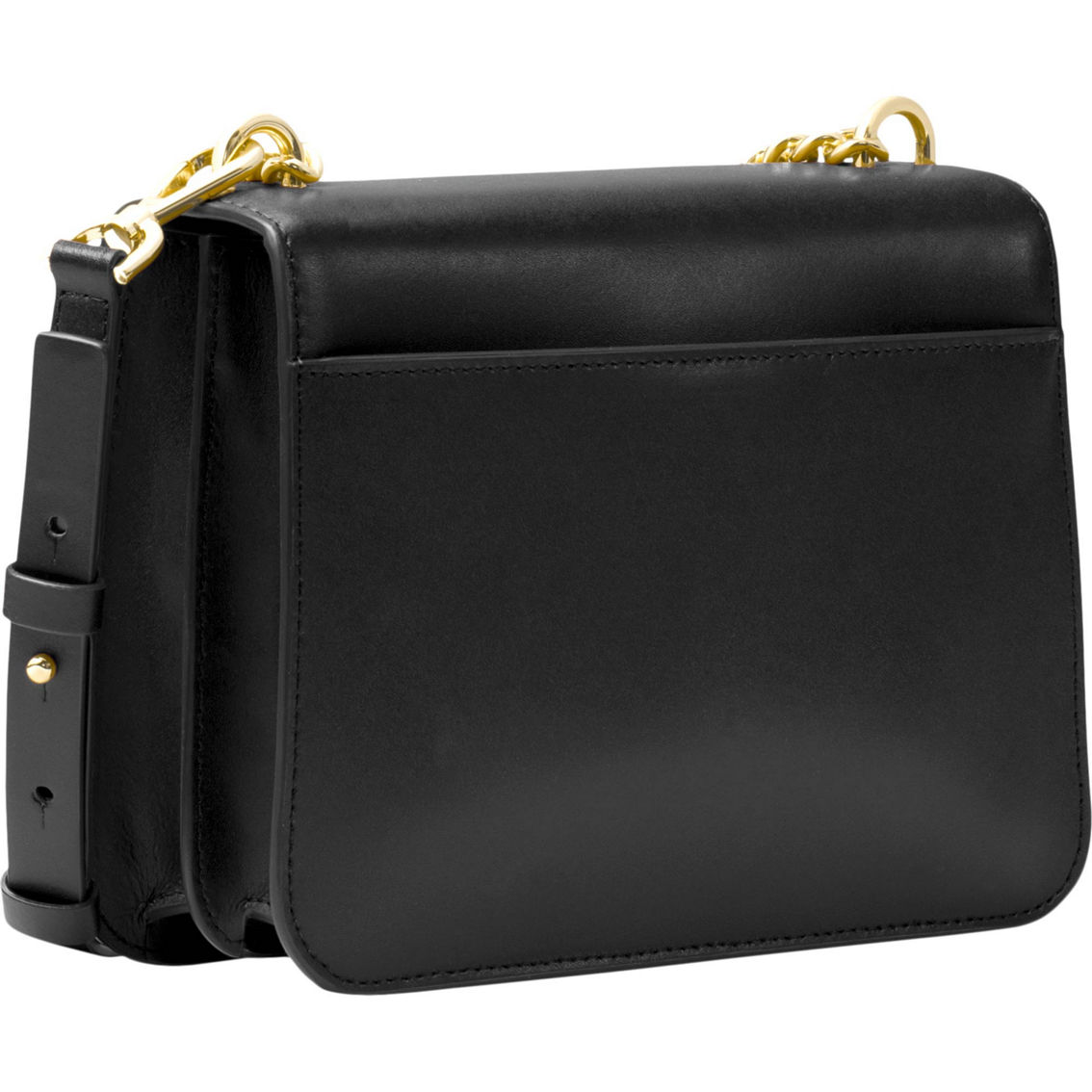 m*8様 MICHAEL KORS ブラックレザーショルダーバッグ 【60946 Michael Kors マイケルコース ロングショルダー ショルダー
