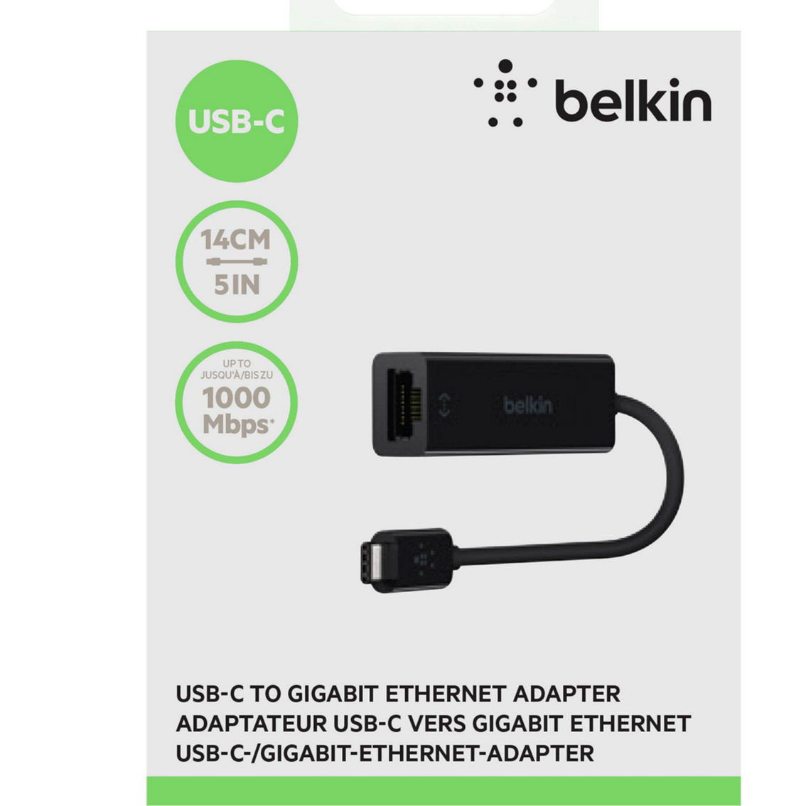 PCケーブル・コネクタ Belkin USB-C to Gigabit Ethernet Adapter Shop Army & Air Force Exchange Service