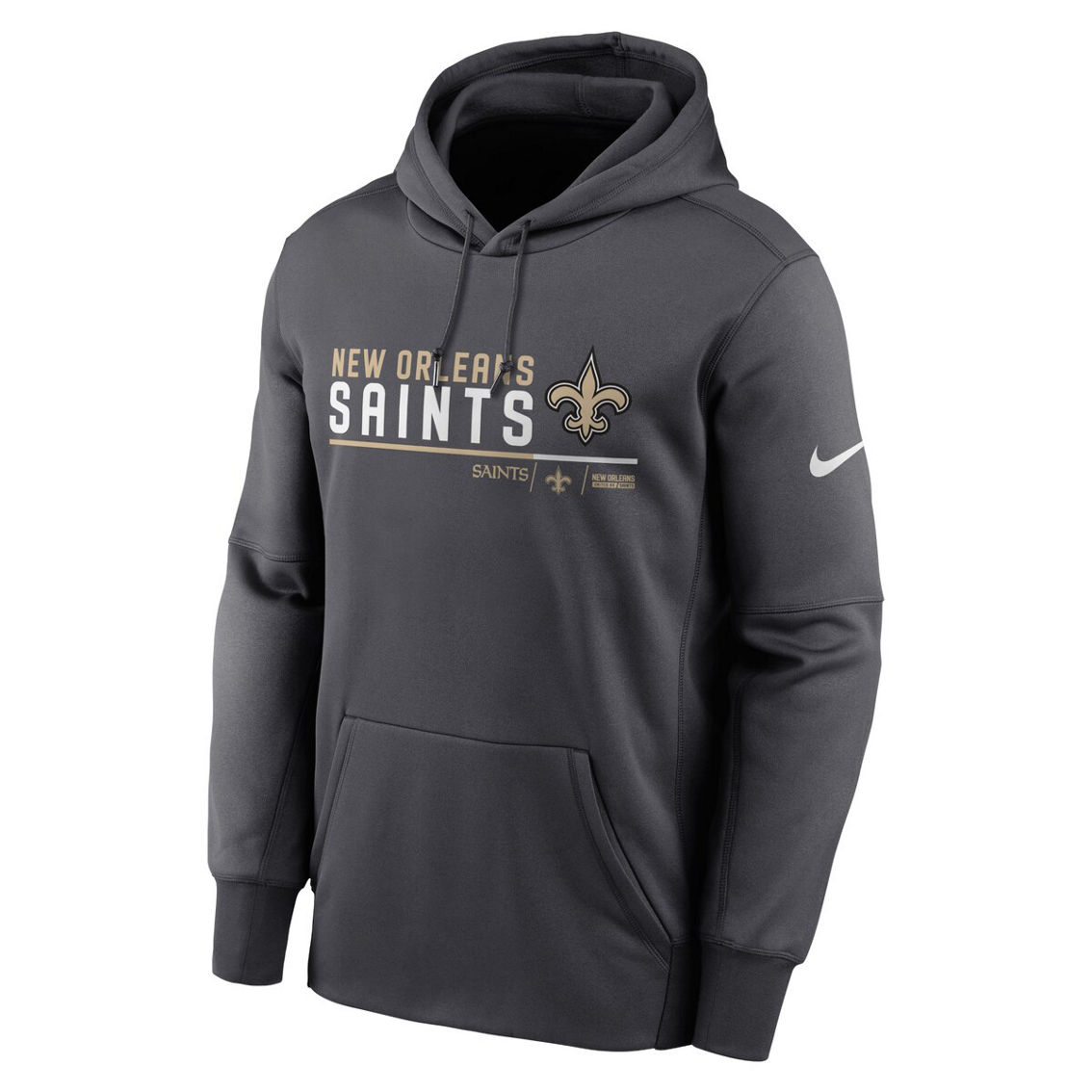 【US限定】NIKE NFL New Orleans Saints Prime Logo Hoodie New Orleans Saints Nike Primetime Club Logo Hoodie - Black