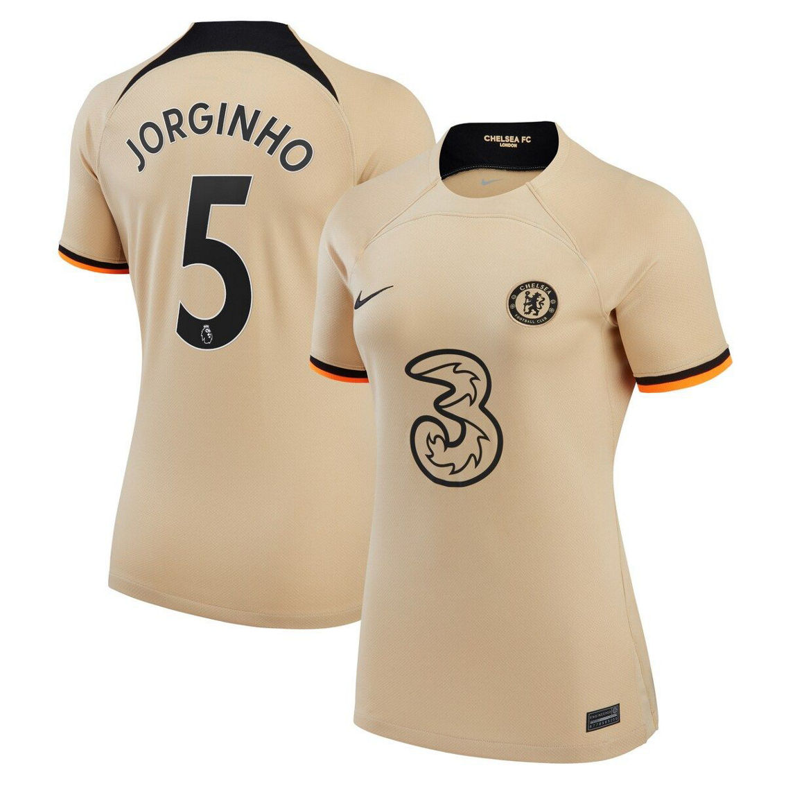 チェルシー JORGINHO 5番 NIKE シャツ Nike Chelsea 3rd Jorginho 5 Jersey 2022-2023 (Cup Style