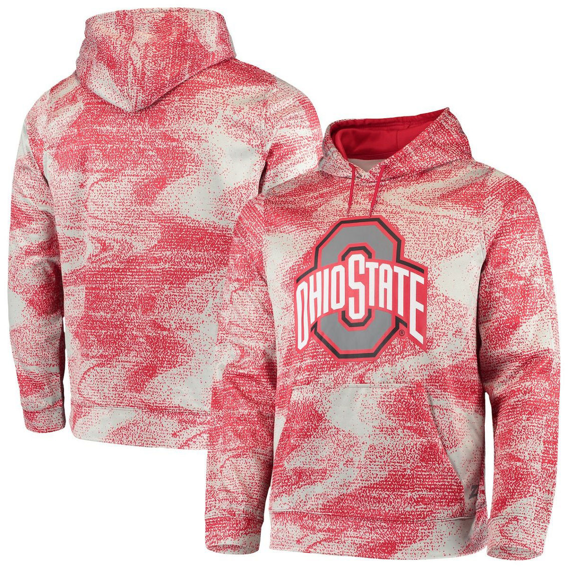 Zubaz Men's Static Hoodie — Officially Licensed NFL Team Gear, Bold Prints, Polyester Fan Hoodie