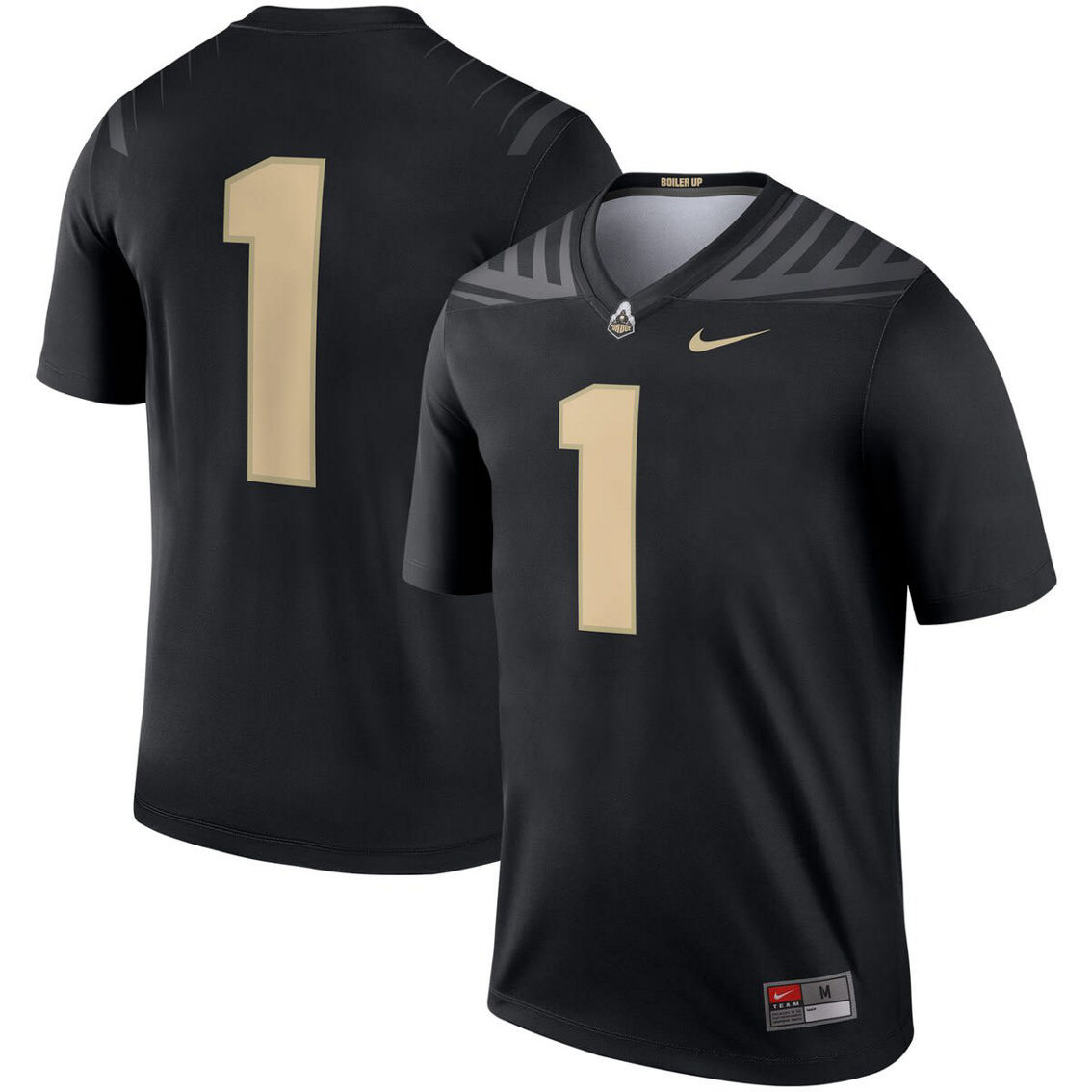 NIKE ゲームシャツ　Purdue Boilermakers mens-nike-black-purdue-