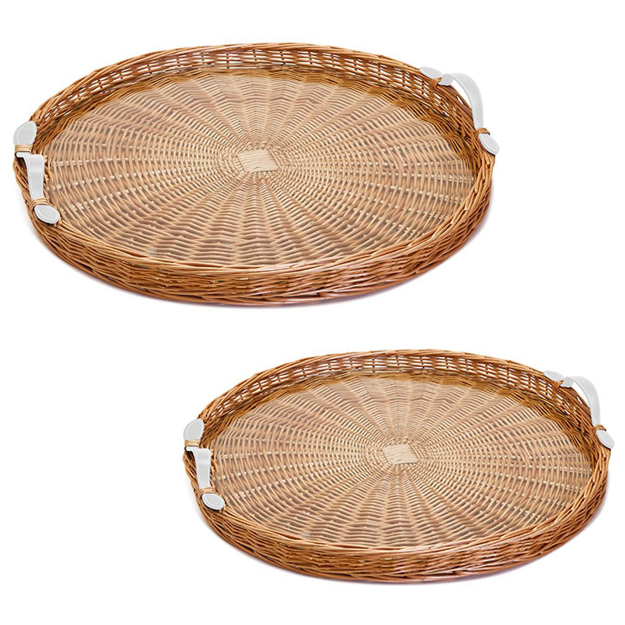 Two's Company Wicker Tray - Thumbnail 2