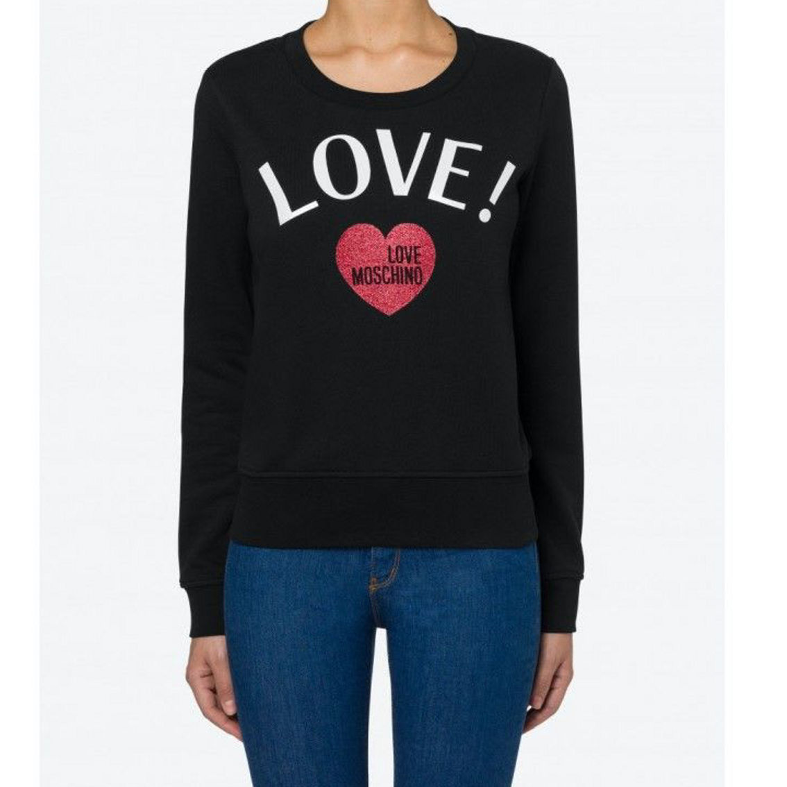【送料&関税込】Moschino Little Heart Pullover Moschino Sweatshirt Hoodie Cotton Woman Pink V17055527 1147