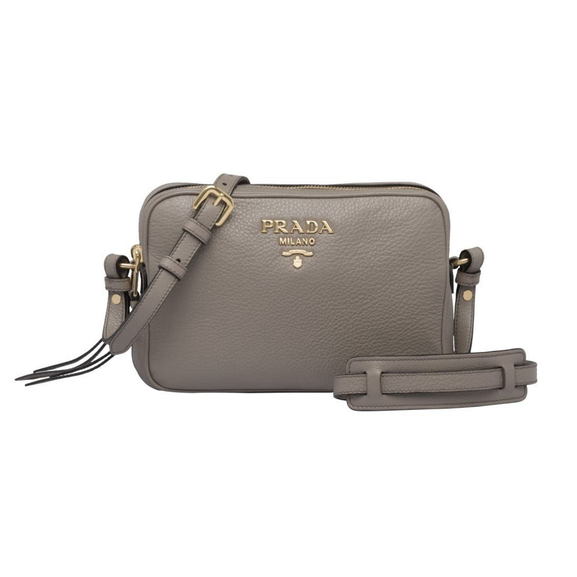 PRADA プラダ　ARGILLA Prada Argilla Leather Vitello Daino Shoulder Bag | myGemma
