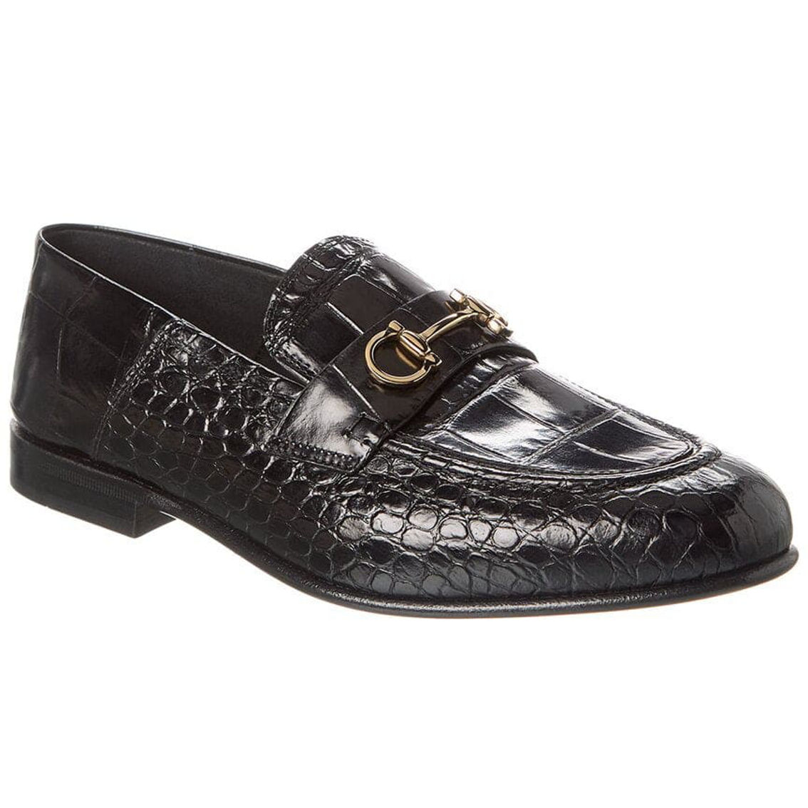 【関税込み】Ferragamo ブラック Ottone ローファー Salvatore Ferragamo (サルバトーレフェラガモ) ガンチーニ
