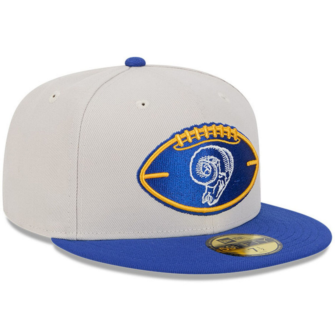 【海外限定】NEW ERA 59FIFTY NFL Los Angeles Rams Stone Men's New Era Stone/Royal Los Angeles Rams 2023 NFL Draft