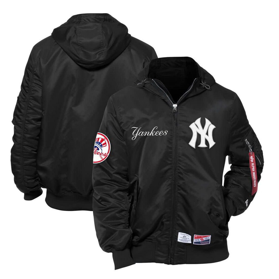 ジャケット・アウター ALPHA INDUSTRIES embroiled nyron blouson ALPHA INDUSTRIES X J Balvin Jacket Mens 2XL Black Bomber