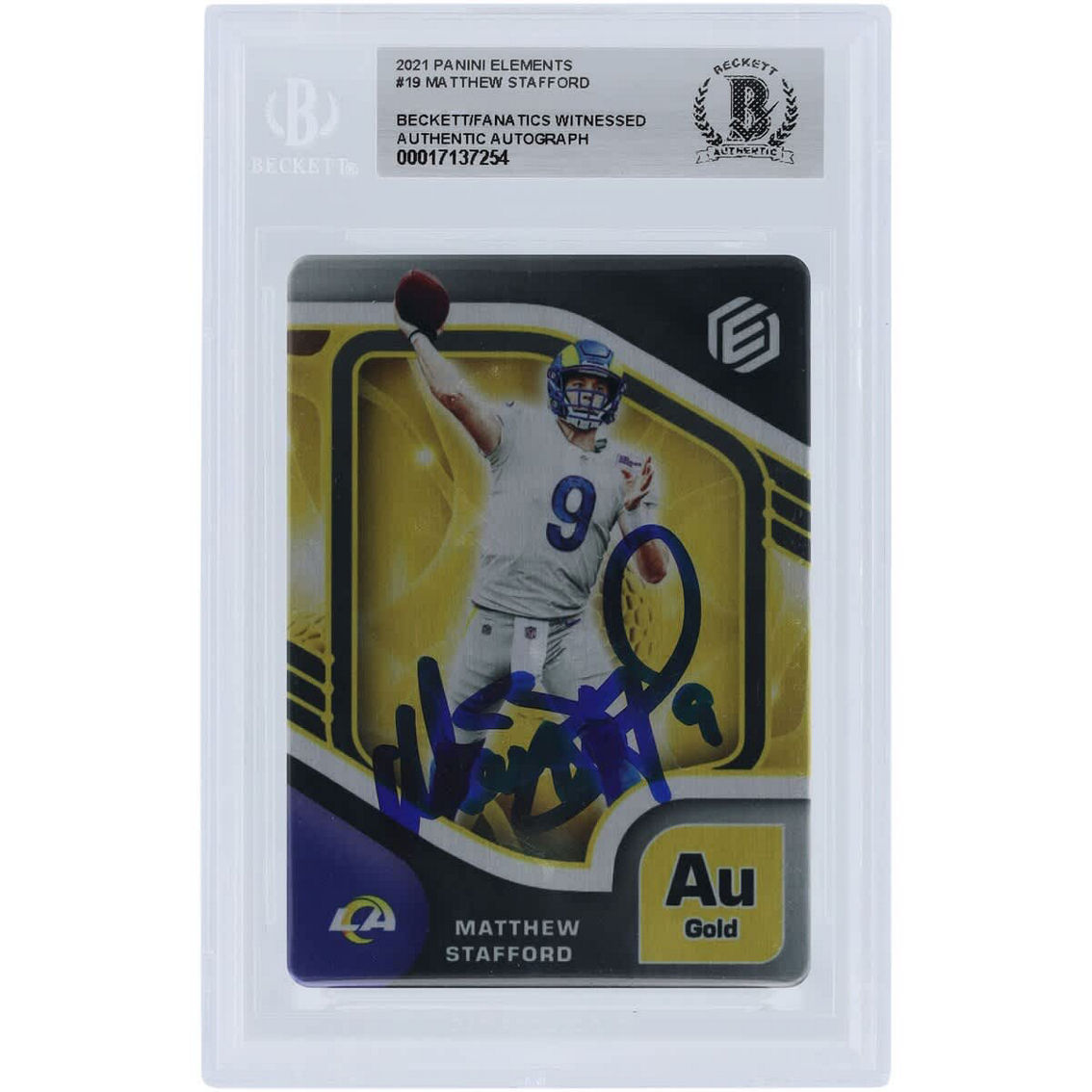 Matthew Staford サインカード　スタフォード 2022 Panini Prizm Autograph #159 Matthew Stafford Signed