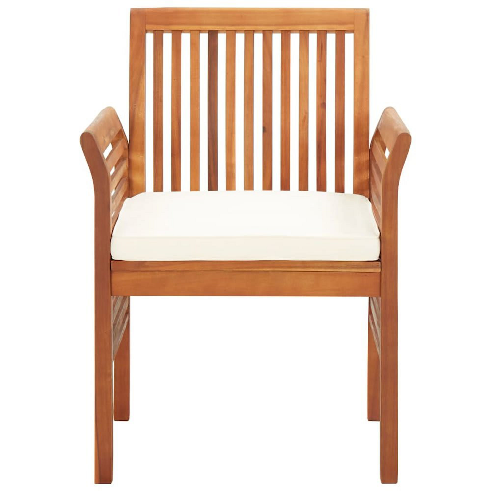 Garden Dining Chair with Cushion Solid Acacia Wood - Thumbnail 5