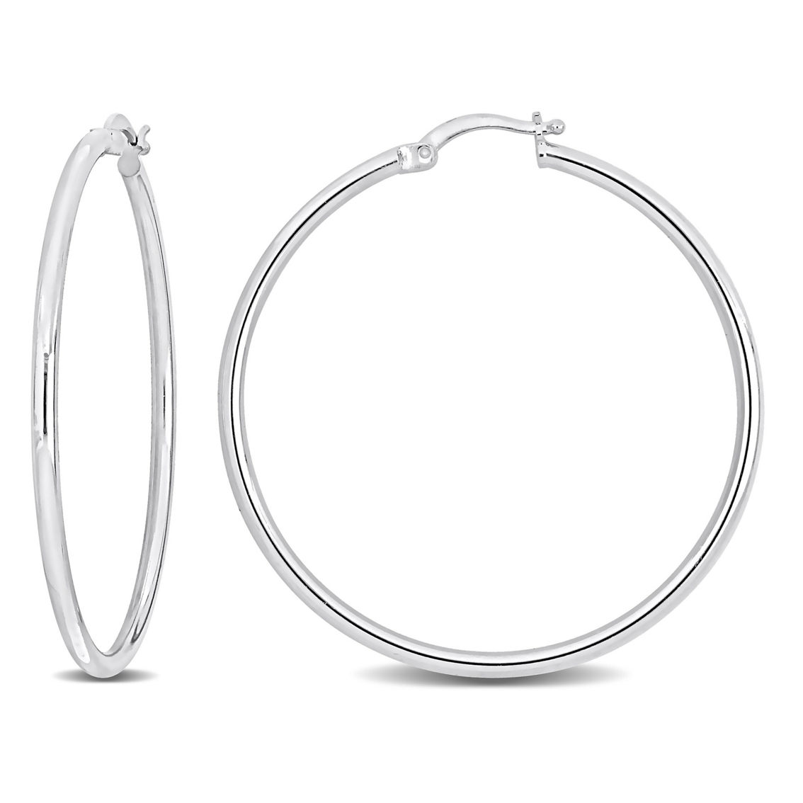 よっつ様ロンハーマン Mini Macro Hoop Silver Single Macro Hoop Silver | Single | Spinelli Kilcollin