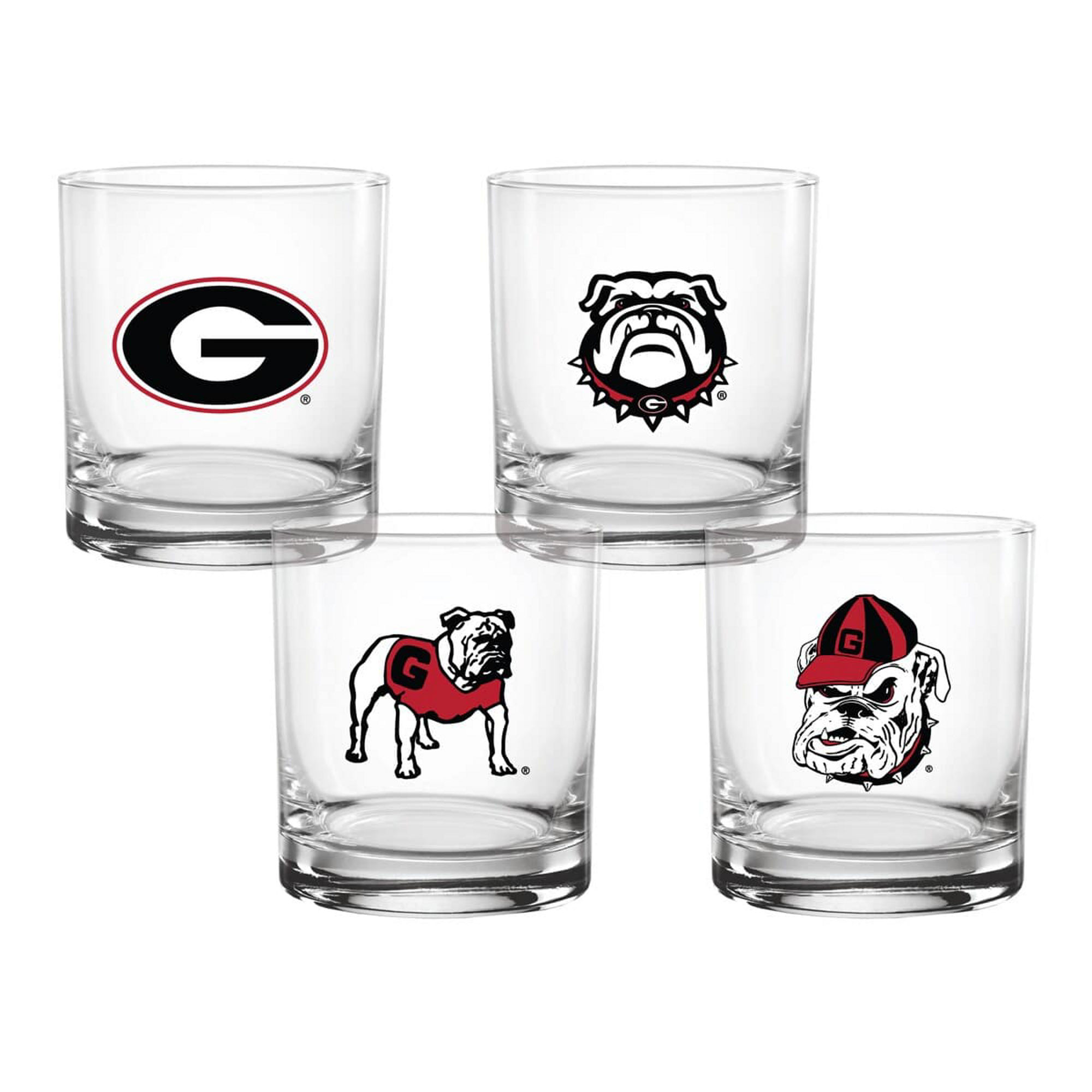 Indigo Falls Georgia Bulldogs Rocks Glass