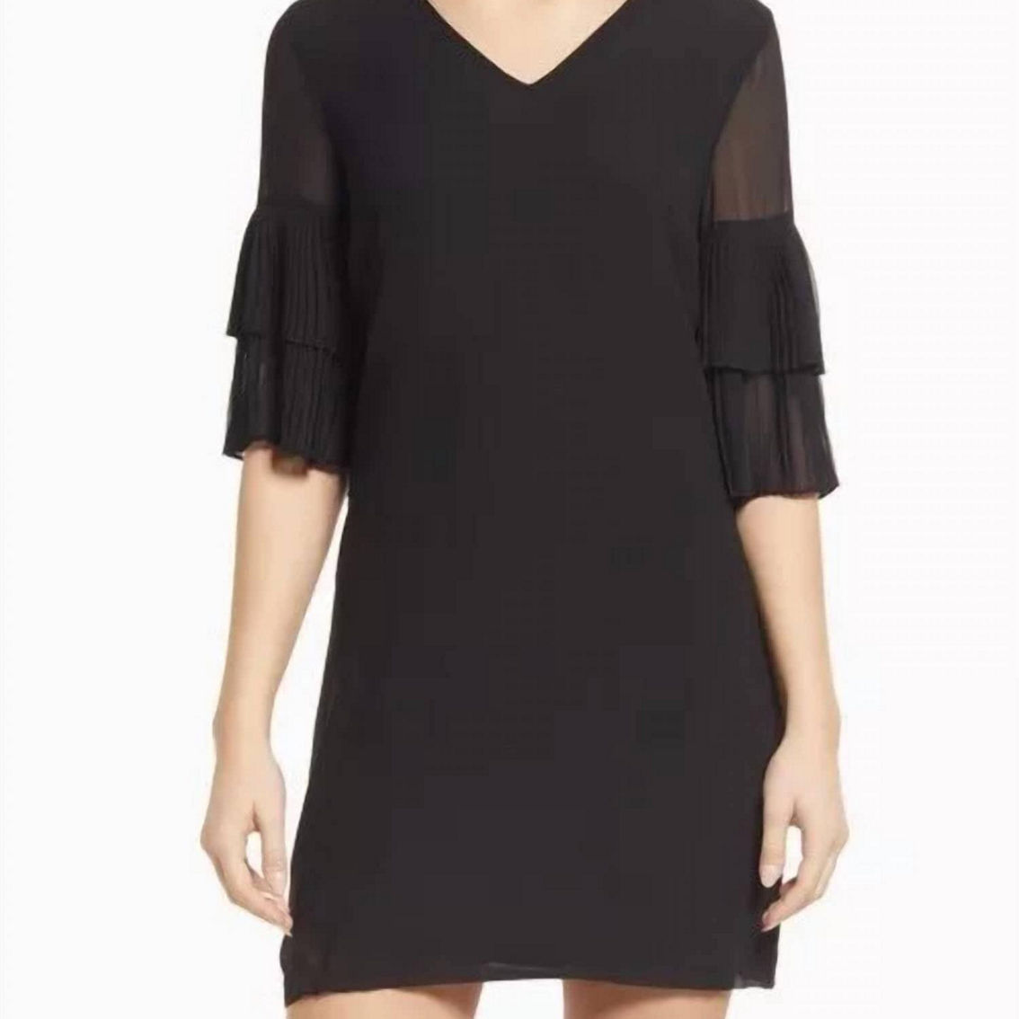 パーティードレス Black Solace Ruffle Sleeve Dress Solace London Dacia One-shoulder Ruffled Maxi Dress (Dresses