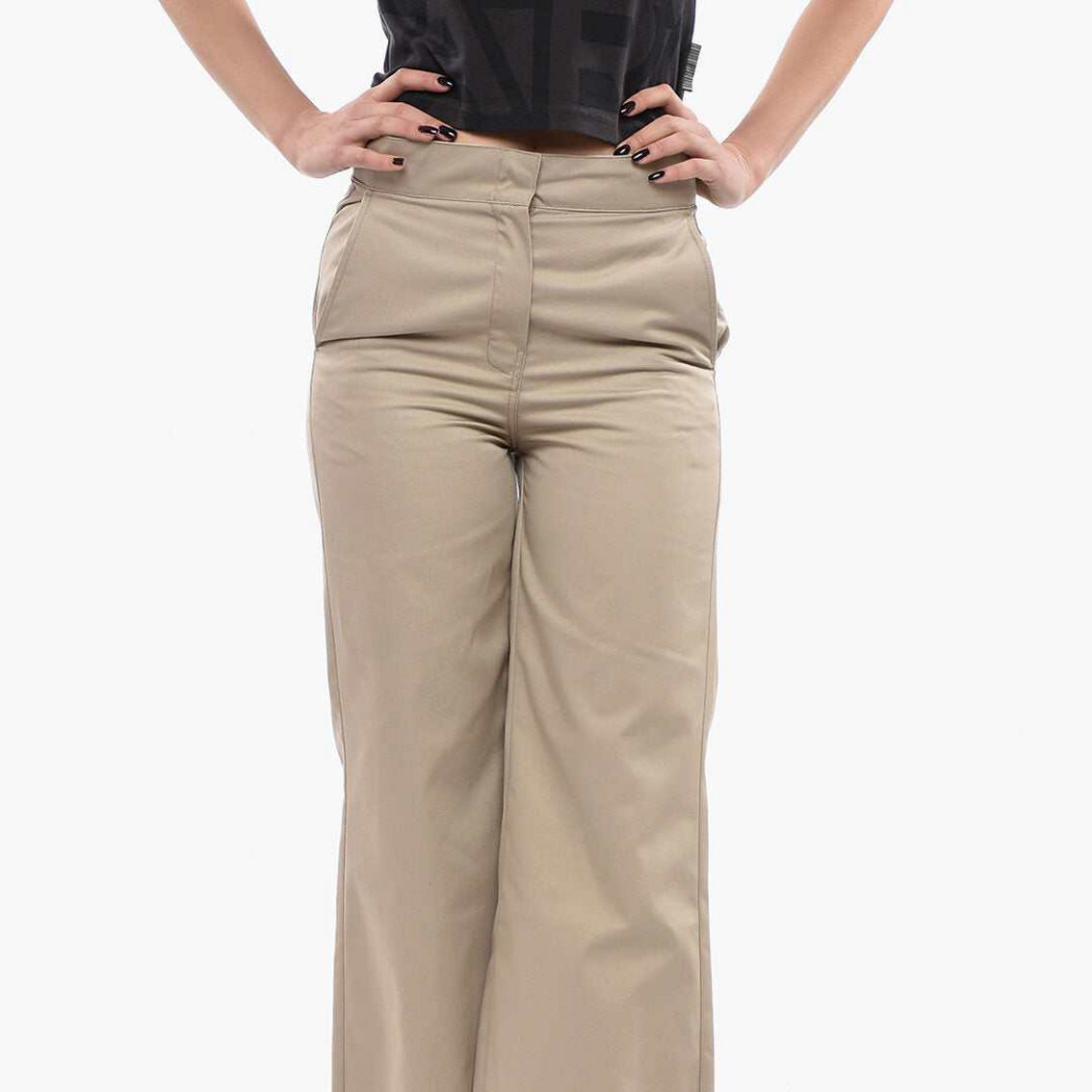 パンツ PALM ANGELS Women Straight Pants PWCJ010F23FAB0026103 Beige DSCO1239165595_1423:2000-full-