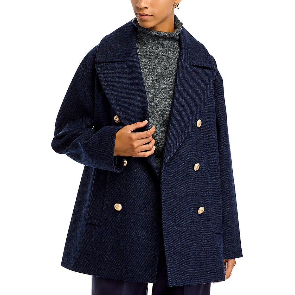 ジャケット・アウター ATHA DOUBLE MELTON OVERSIZED PEA COAT ATHA アタ ダブルメルトン オーバーサイズ ピーコート DOUBLE