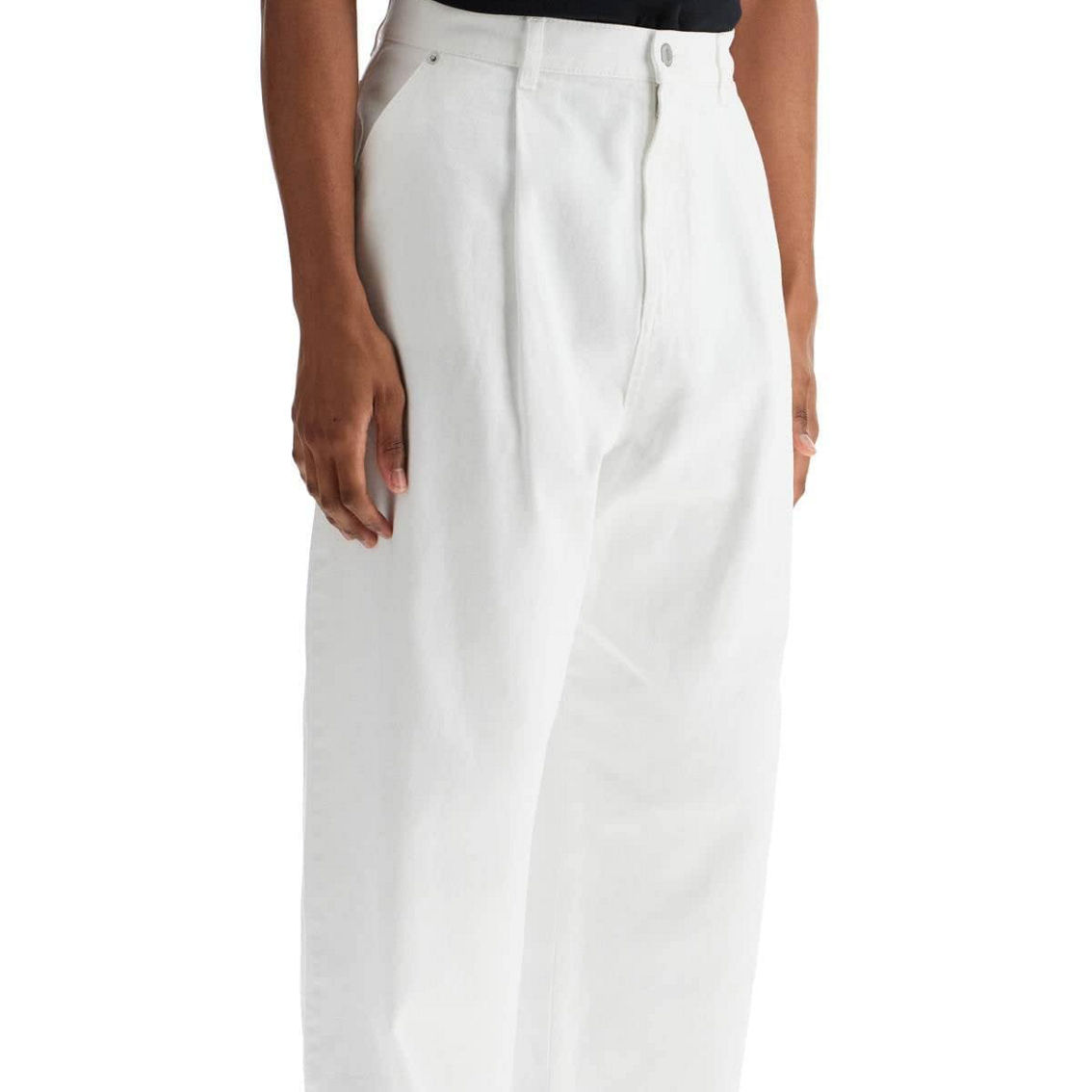 パンツ MOSCHINO COUTURE Woman Pants White 03275518 0004 Moschino Couture Outlet: Pants woman - White | Moschino