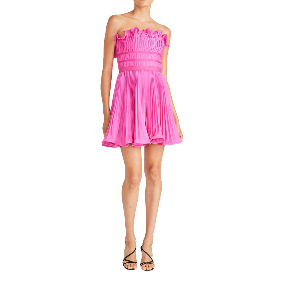【GLOWNY】韓国人気★(S,M) ROSY SCOOP MINI DRESS ROSY SCOOP MINI DRESS (PINK BOUQUET) - GLOWNY