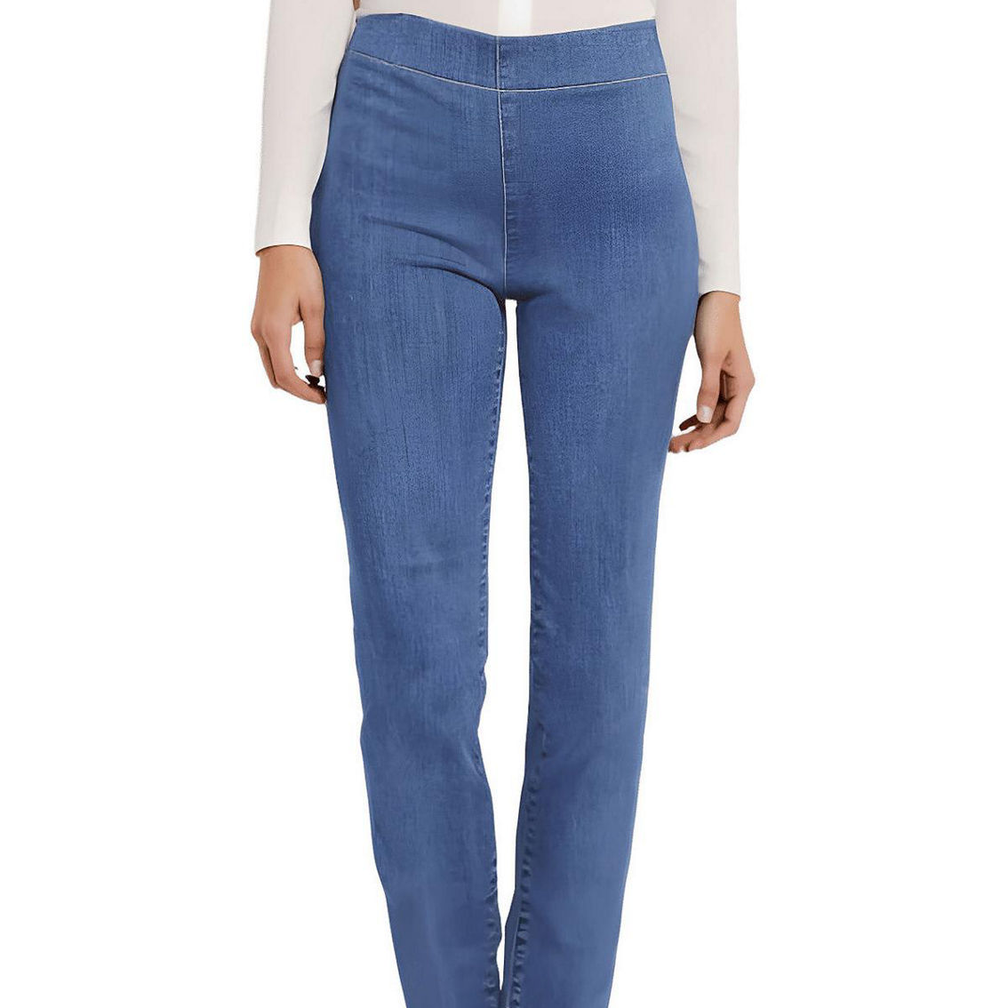 m*i様 meltthelady denim17 M Love Machines Mid Waist Super Wide Leg Denim Jeans - Blue