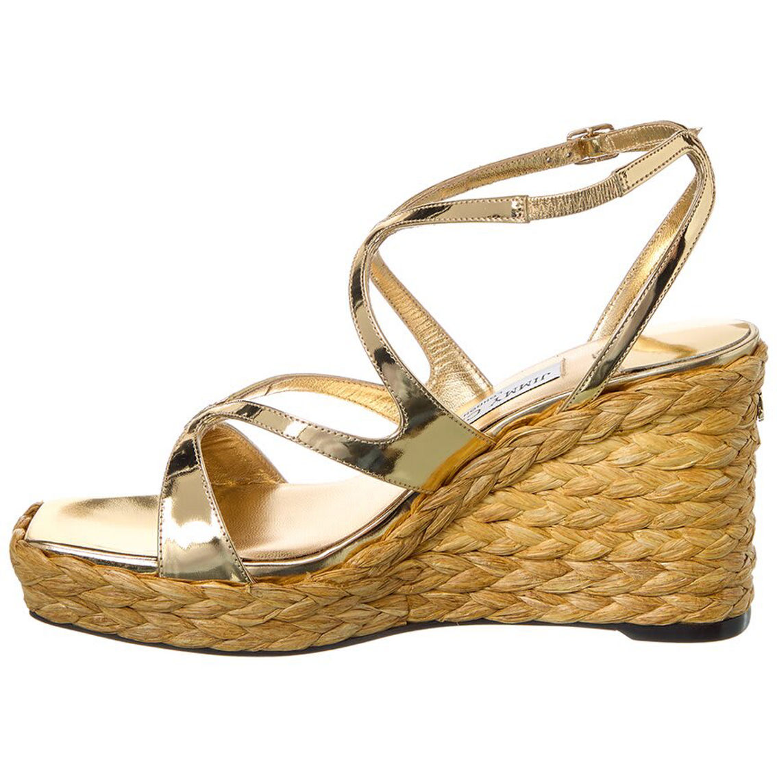 【送関込】Jimmy Choo☆ジミーチュウ Ayla 85 JIMMY CHOO Ayla 85 denim platform espadrilles | NET-A-PORTER