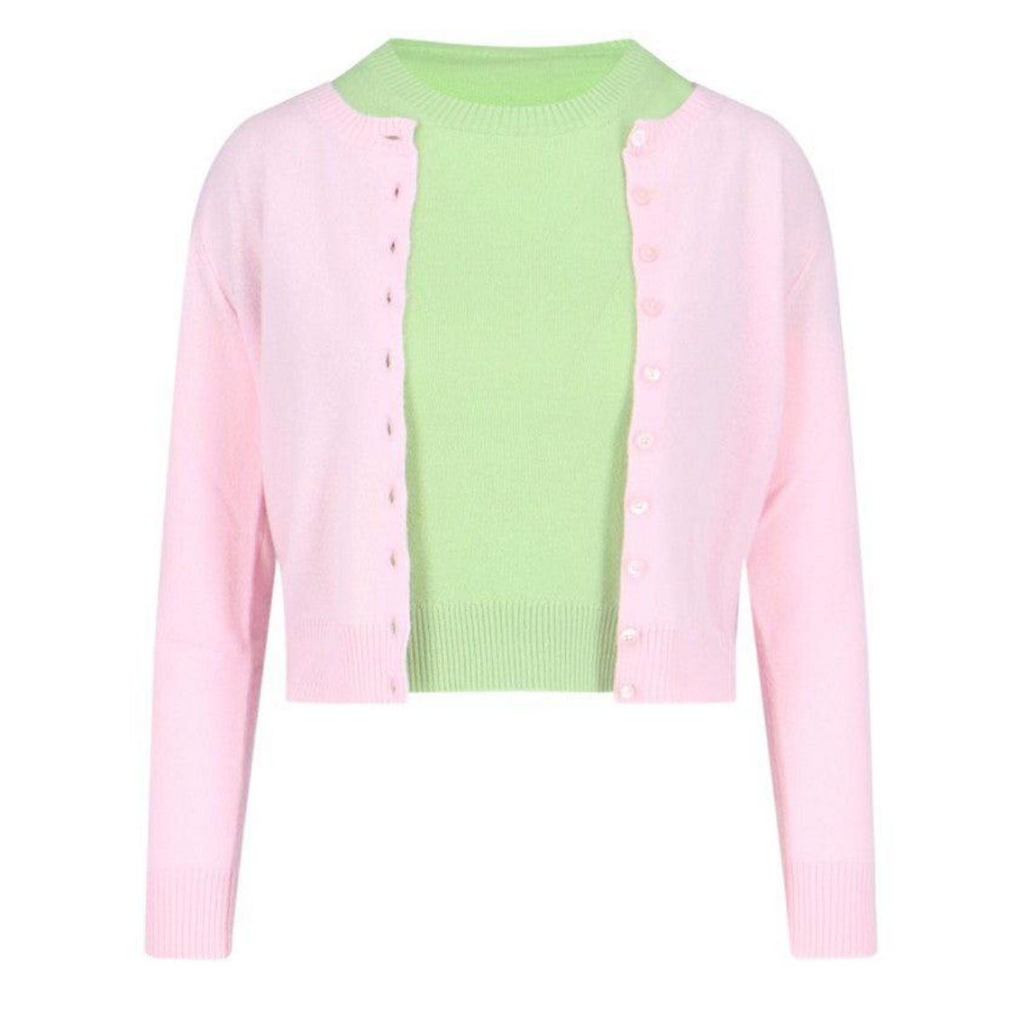 Tシャツ・カットソー ETRO Pink Cotton Blend Cardigan ETRO | Printed Jacquard Jacket – Kirna Zabête