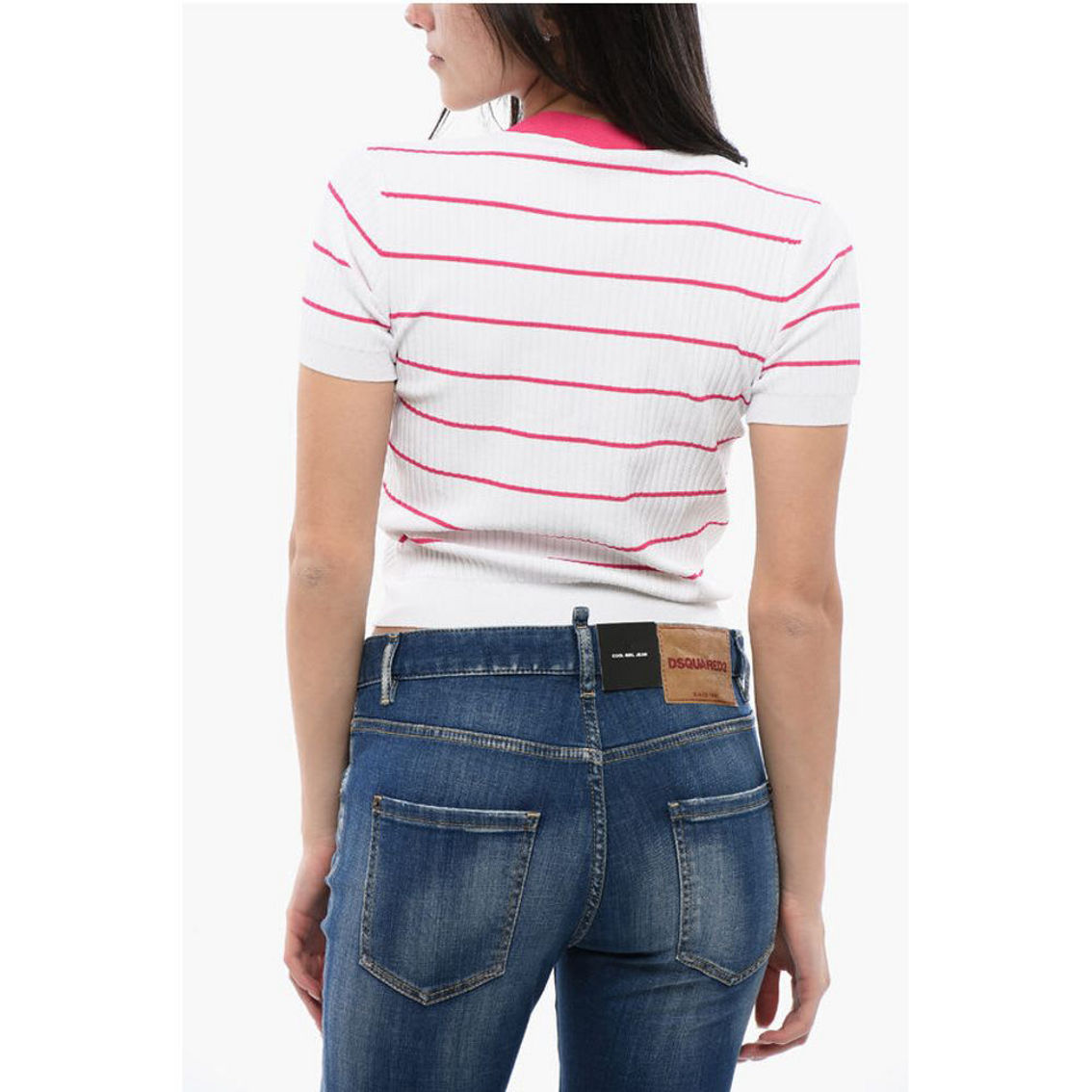 オールインワン・サロペット Dsquared2 Summer Lovers Striped Knitted Dres Summer Lovers Knit Shorts