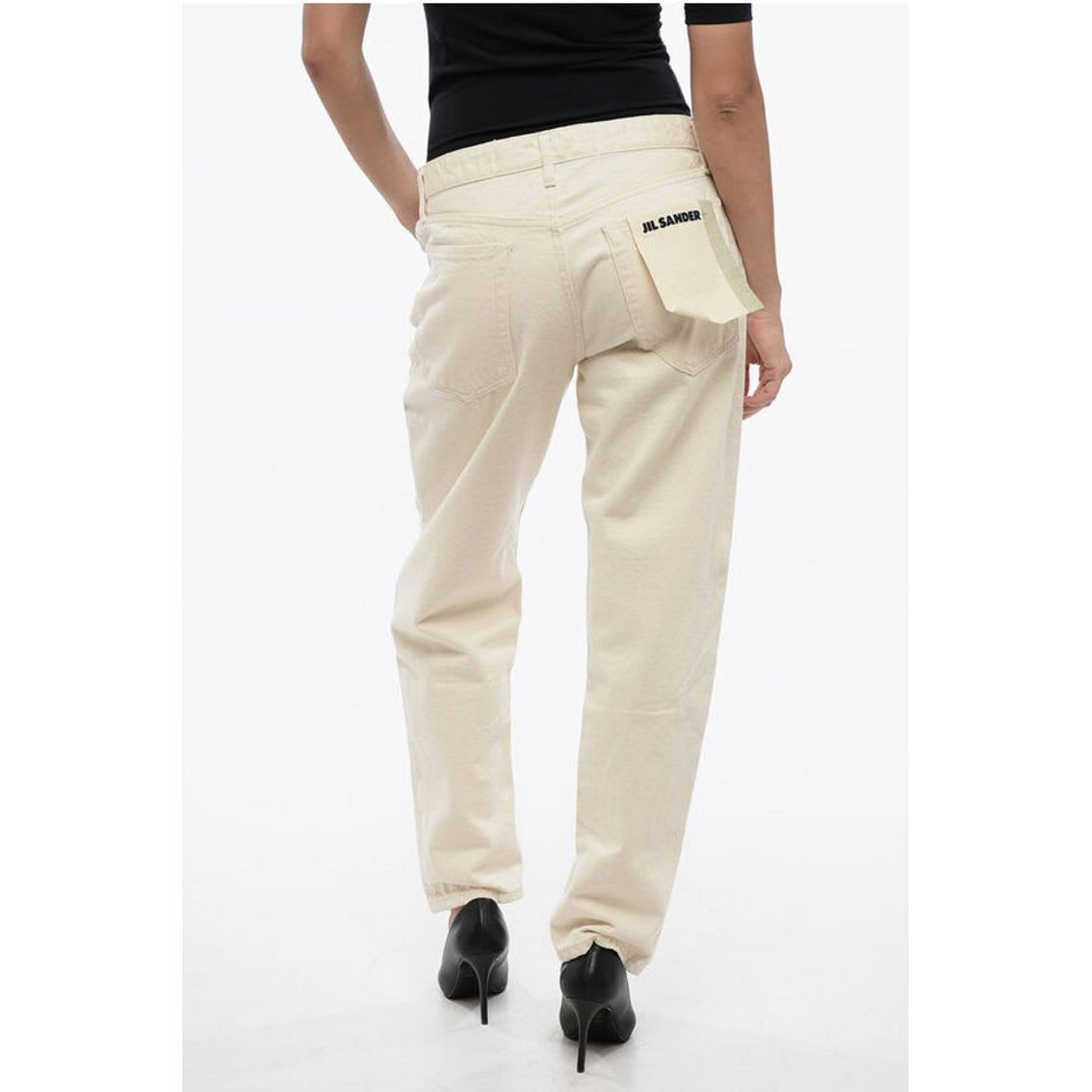 【関税＆送料込み】Jil Sander Beige Cotton Jeans Jil Sander Trouser 183 Aw 23 Gd - Oat – Kith