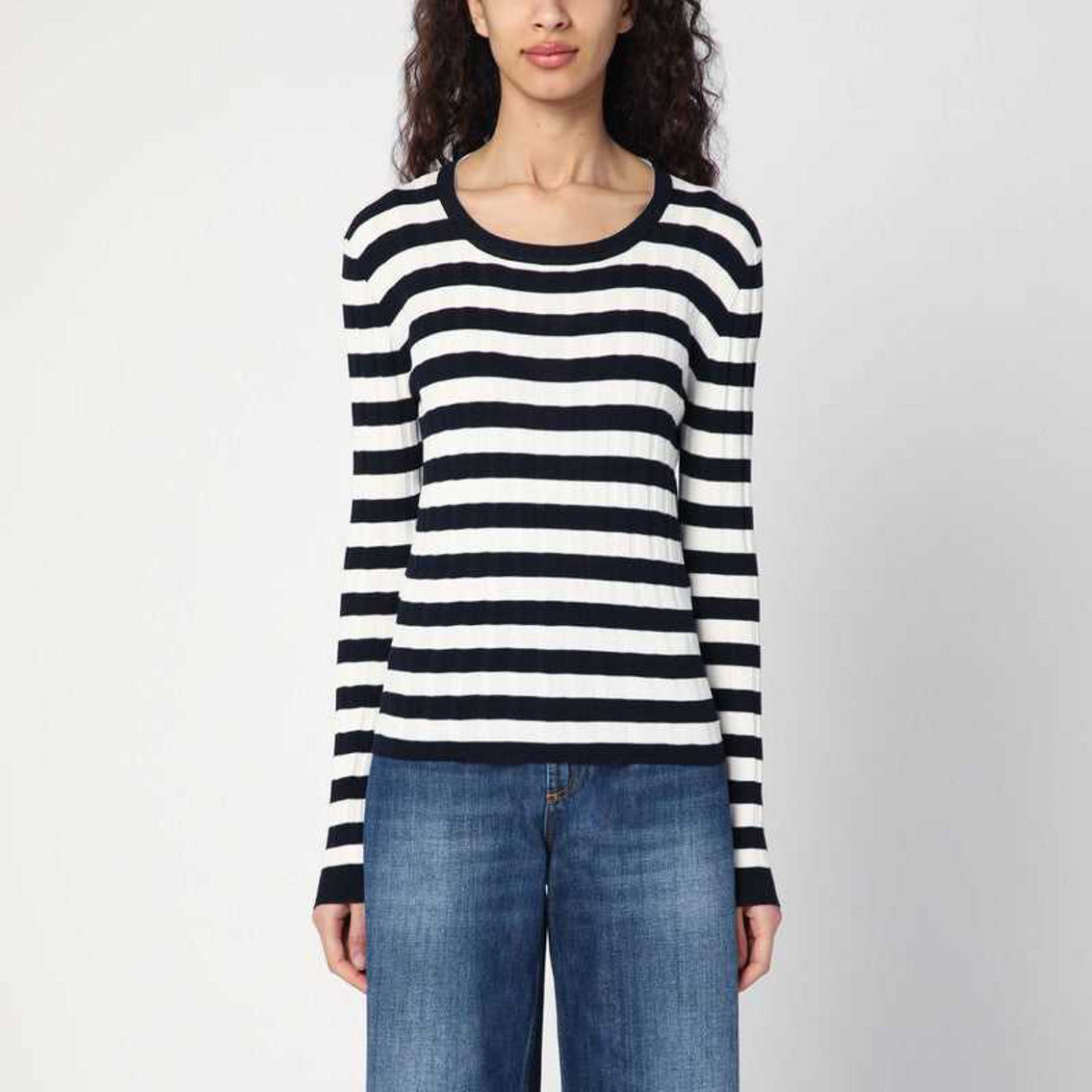 Tシャツ・カットソー ROBERTO COLLINA STRIPED T-SHIRT Multicolour Multicolor Striped Rib T-shirt | GANNI US