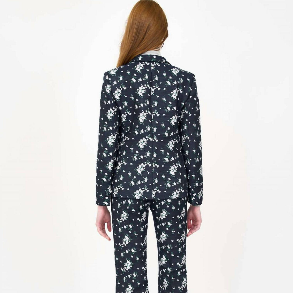 【louren】flower jacquard half pants Valentino - Green Multicolor Jacquard Floreale Lurex Pant