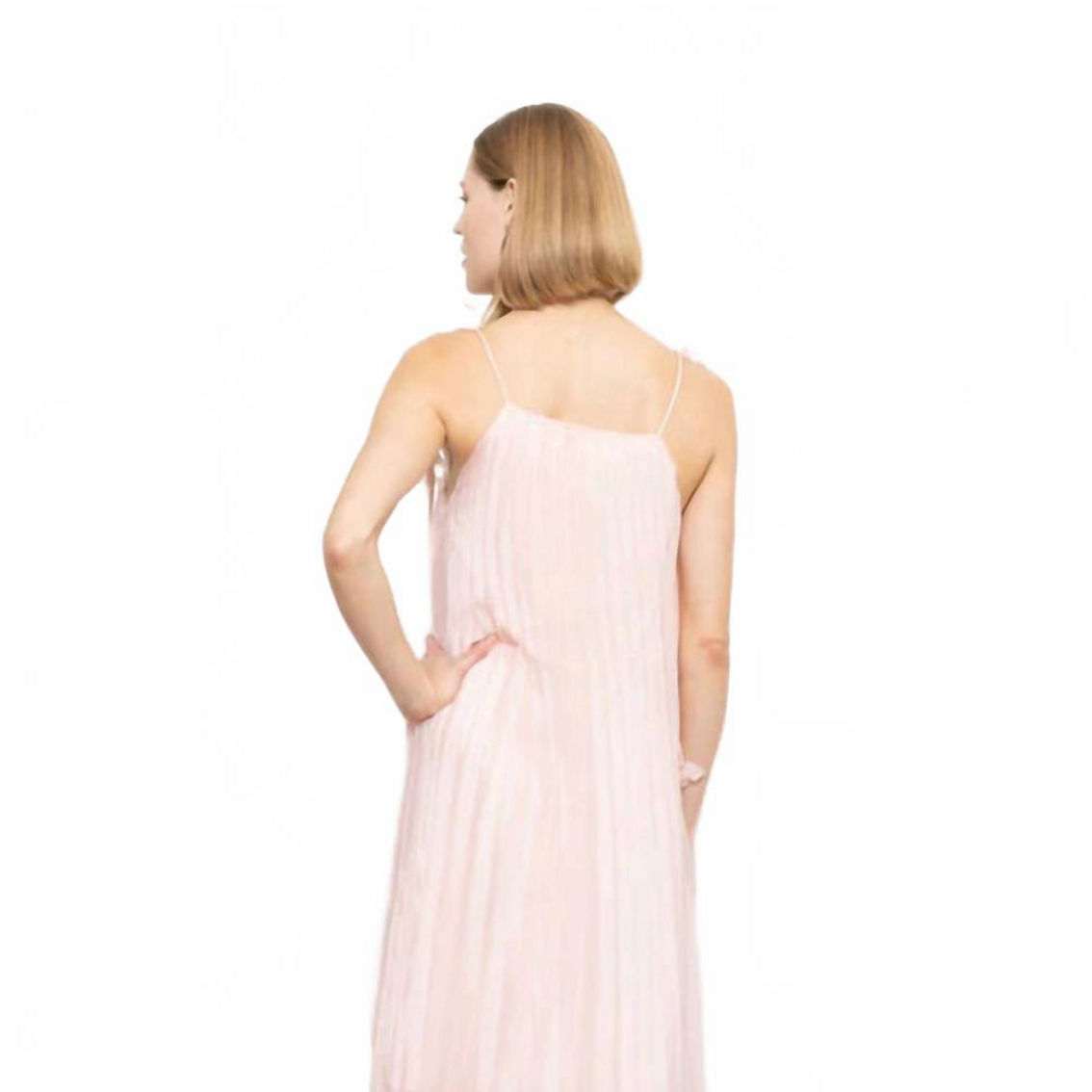 ★24-25FW新作★threetimes★Rose dress ZARA NEW WOMAN SS24 SHORT STRAPPY TAFFETA DRESS WITH BOW
