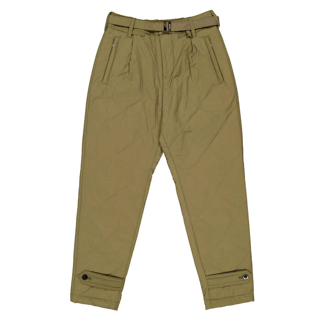 Sacai FABRIC COMBO CROPPED PANTS カーキ sacai Fabric Combo Pants – mou by ACROPOLIS