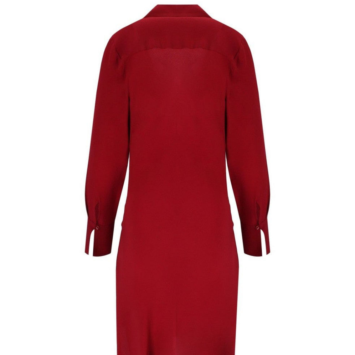 オールインワン・サロペット Federica Tosi Deep V-Neck Red Crepe Dress With Flared Cuffs Federica Tosi Deep V-Neck Red Crêpe Dress With Flared Cuffs