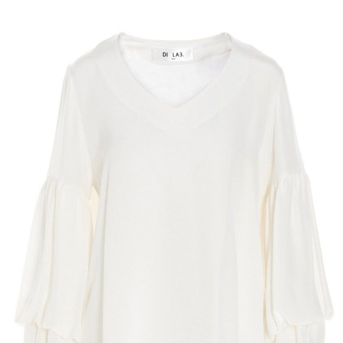 Tシャツ・カットソー DI.LA3 PARI' SS25 Puff-sleeve silk shirt (C02 AVORIO) DSCO1261833064_3550:2000-full-