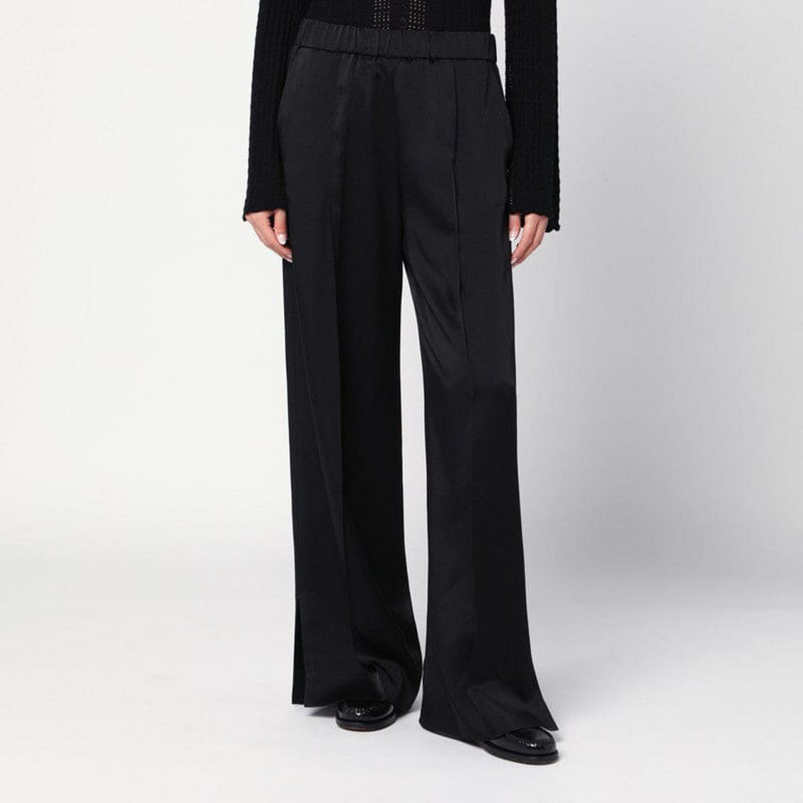 パンツ Jil Sander FW24 SATIN PALAZZO PANT (J03KA0264J65246 001) DSCO1263238454_1007:2000-full-